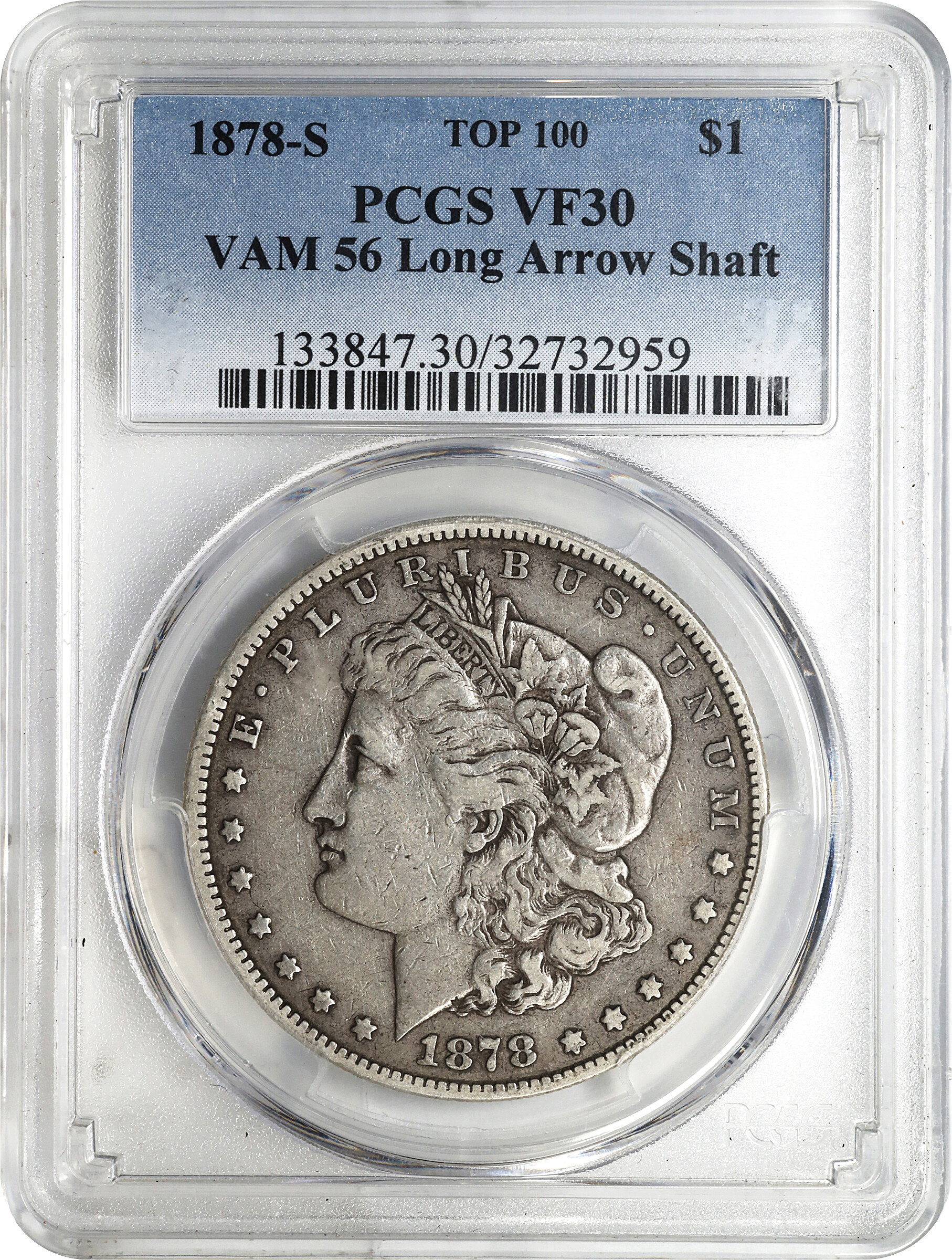 1878-S $1  Long Nock, VAM-56 VF30 thumbnail 3