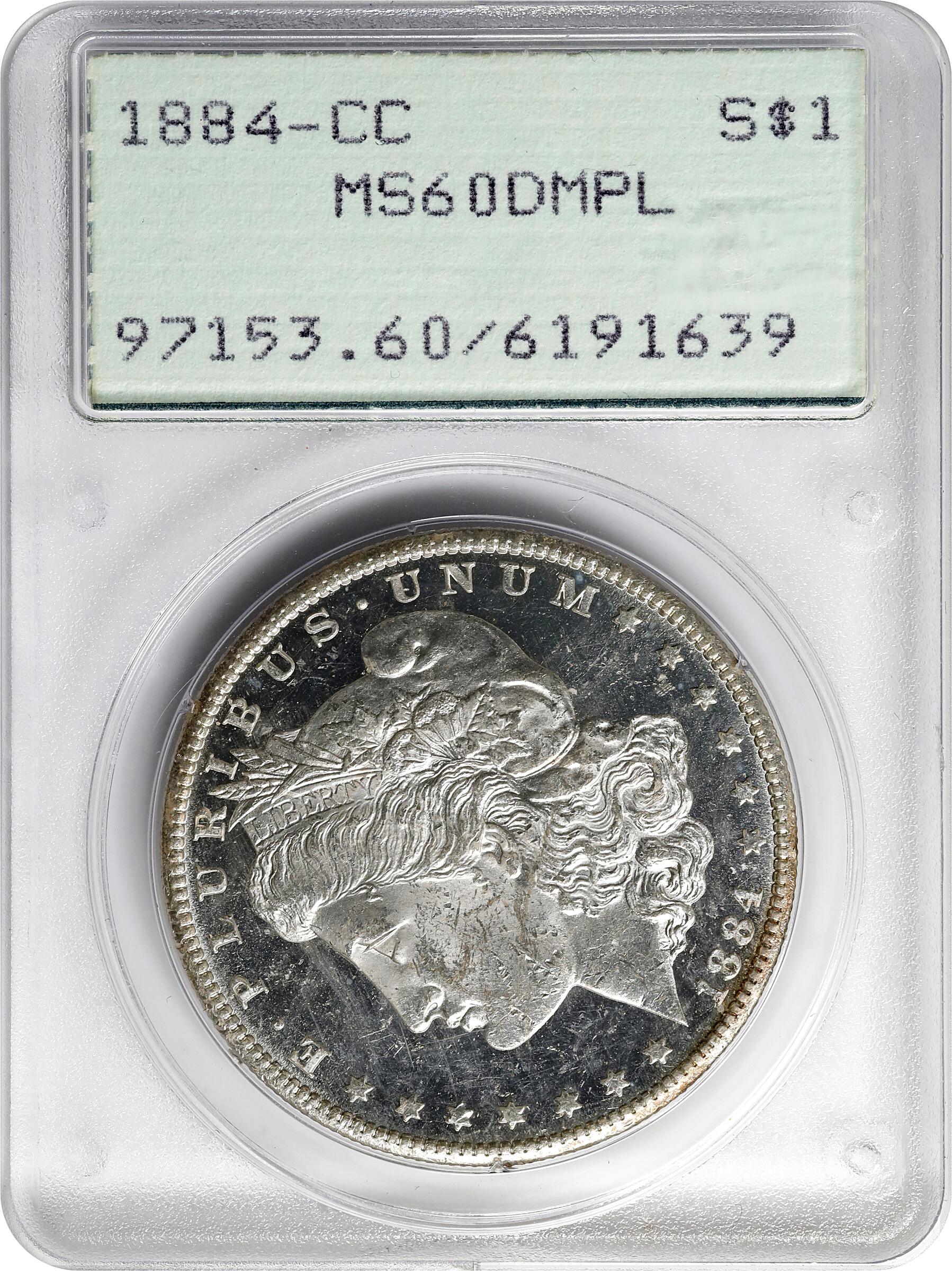 1884-CC $1  MS DMPL MS60 DMPL CAC thumbnail 3