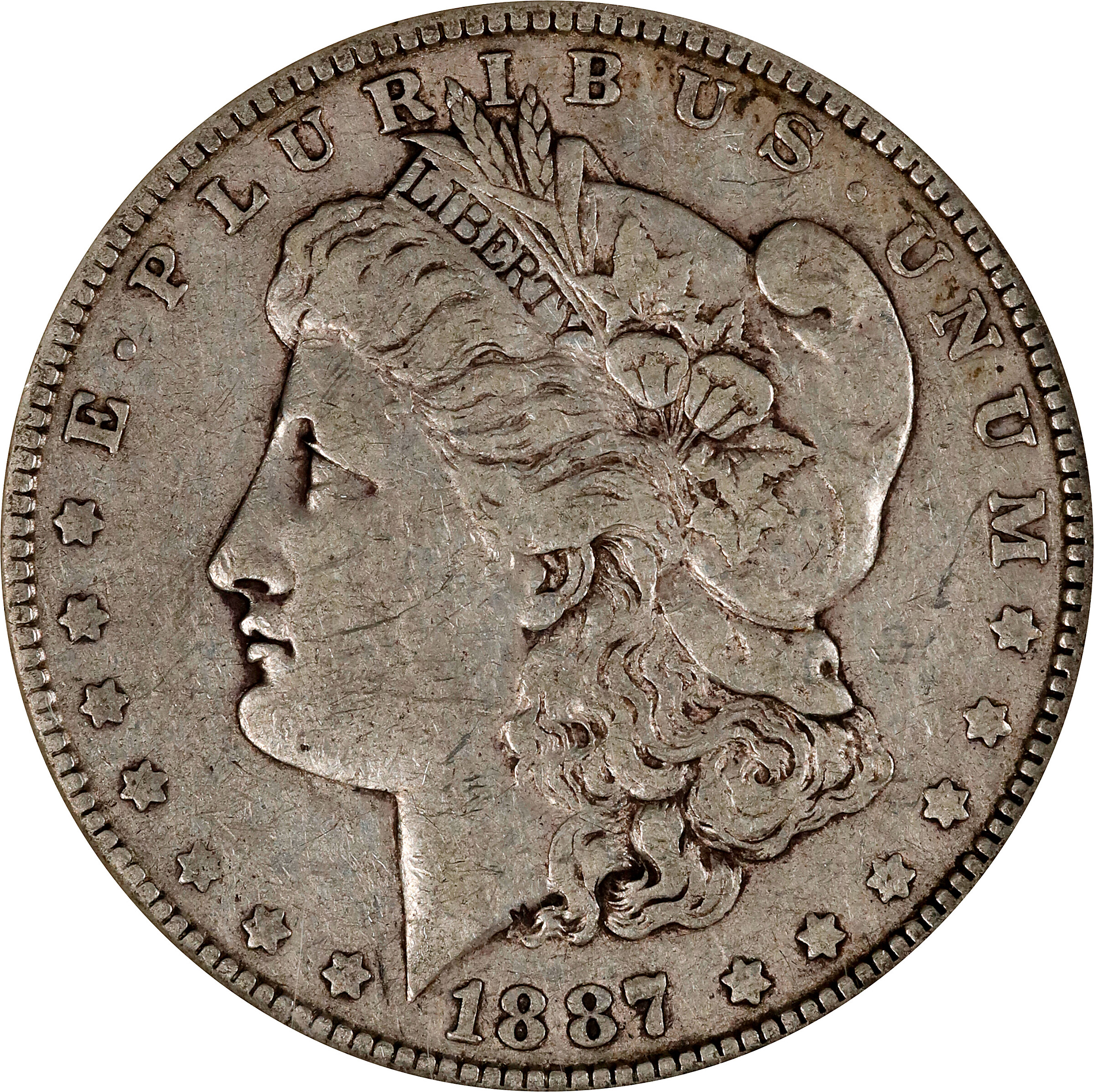 1887/6 Morgan Silver Dollar. VAM-2. Top 100 Variety. VF-30 (NGC).