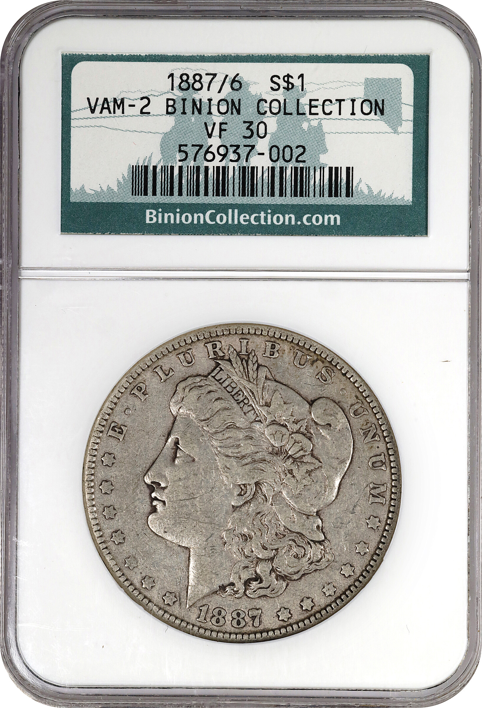 1887/6 $1 AG2 CAC thumbnail 5