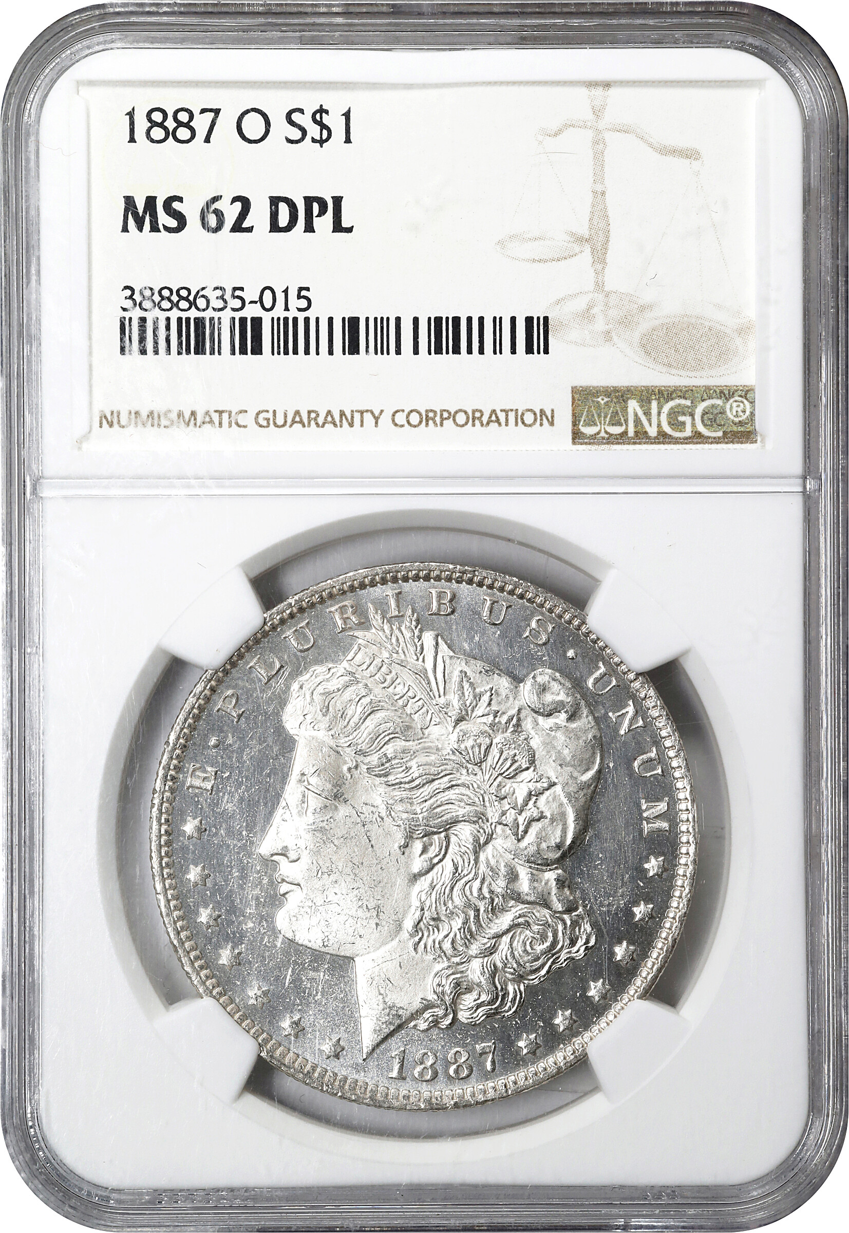 1887-O $1  MS DMPL MS62 DMPL thumbnail 4