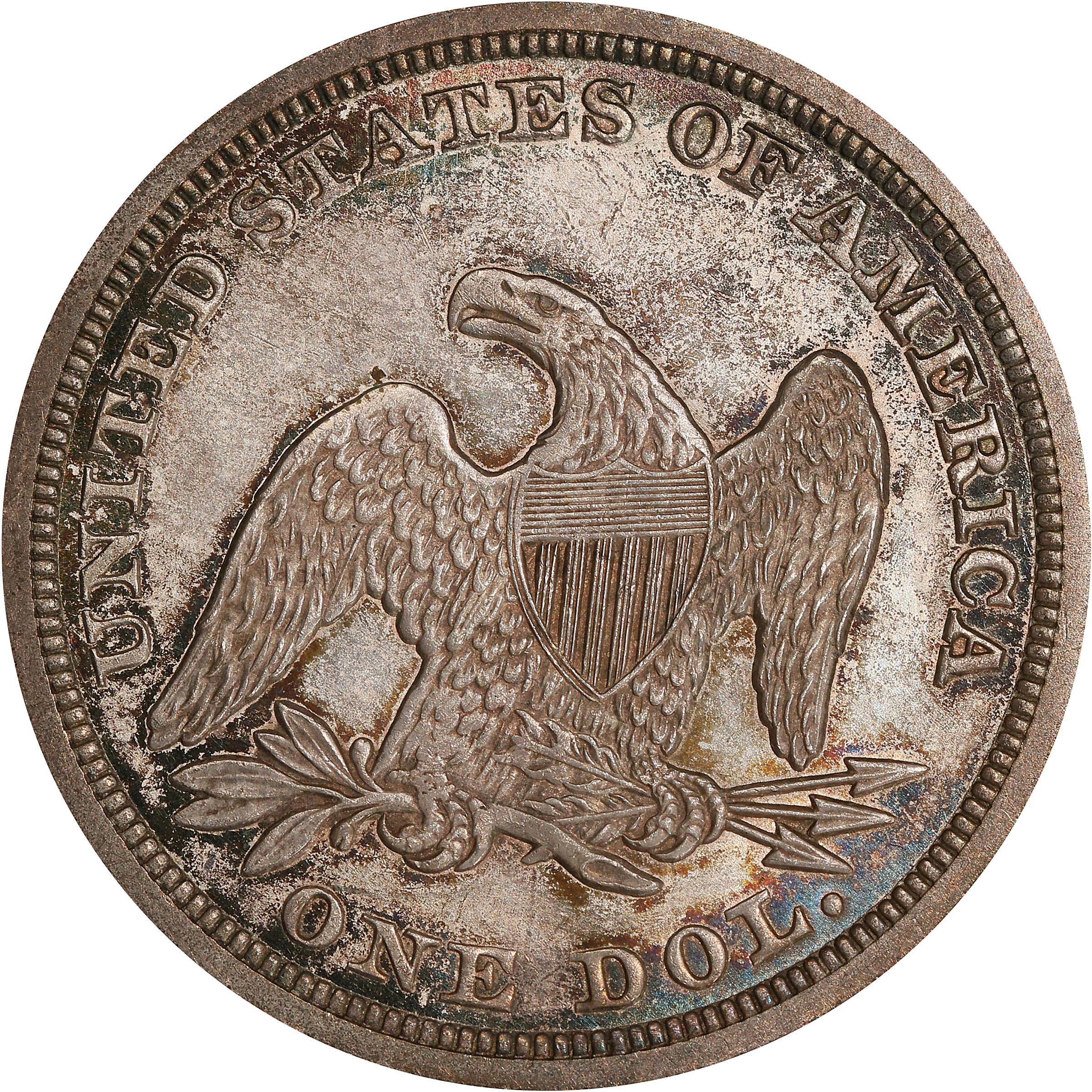 1848 $1 MS60 CAC thumbnail 10