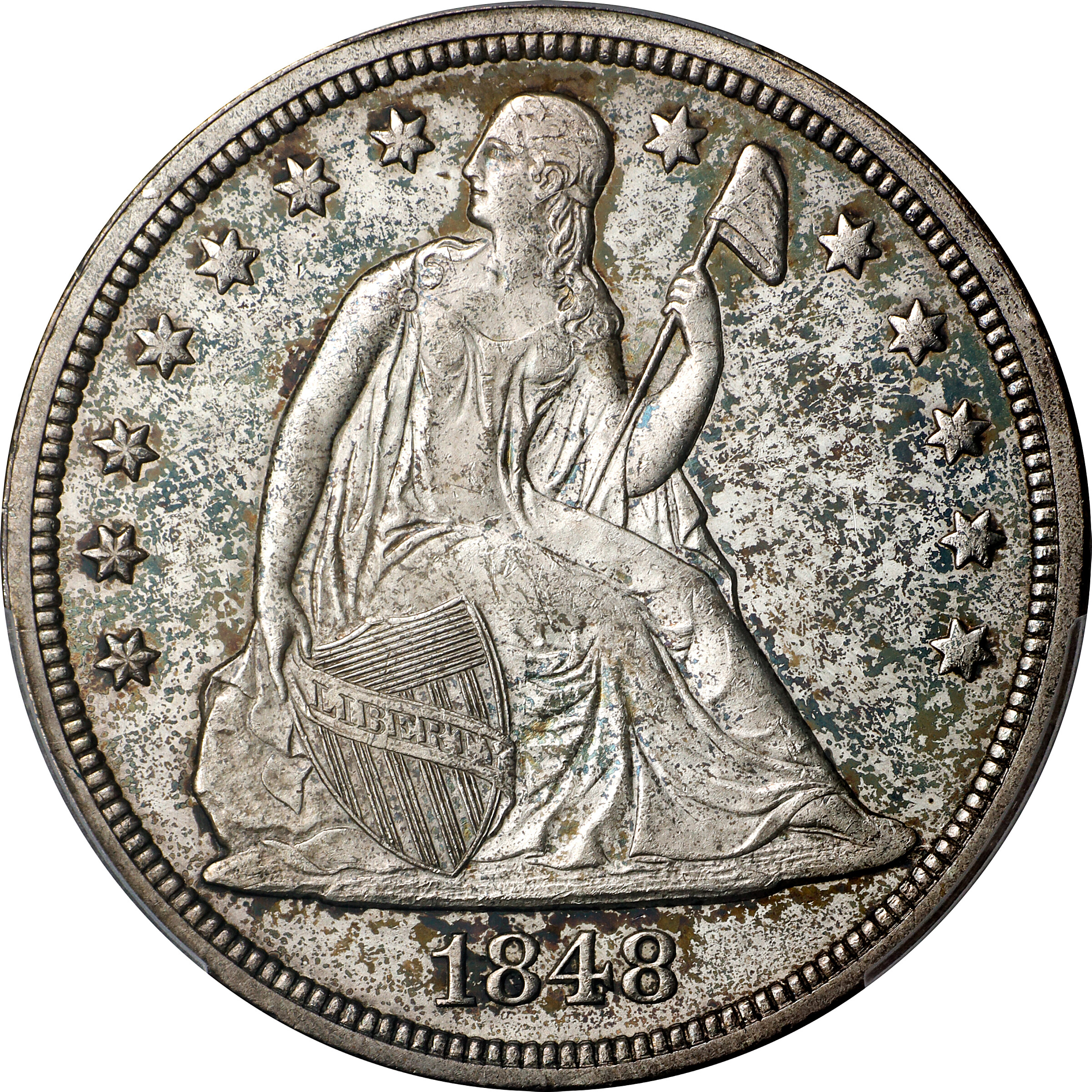 1848 $1 MS60 CAC thumbnail 11