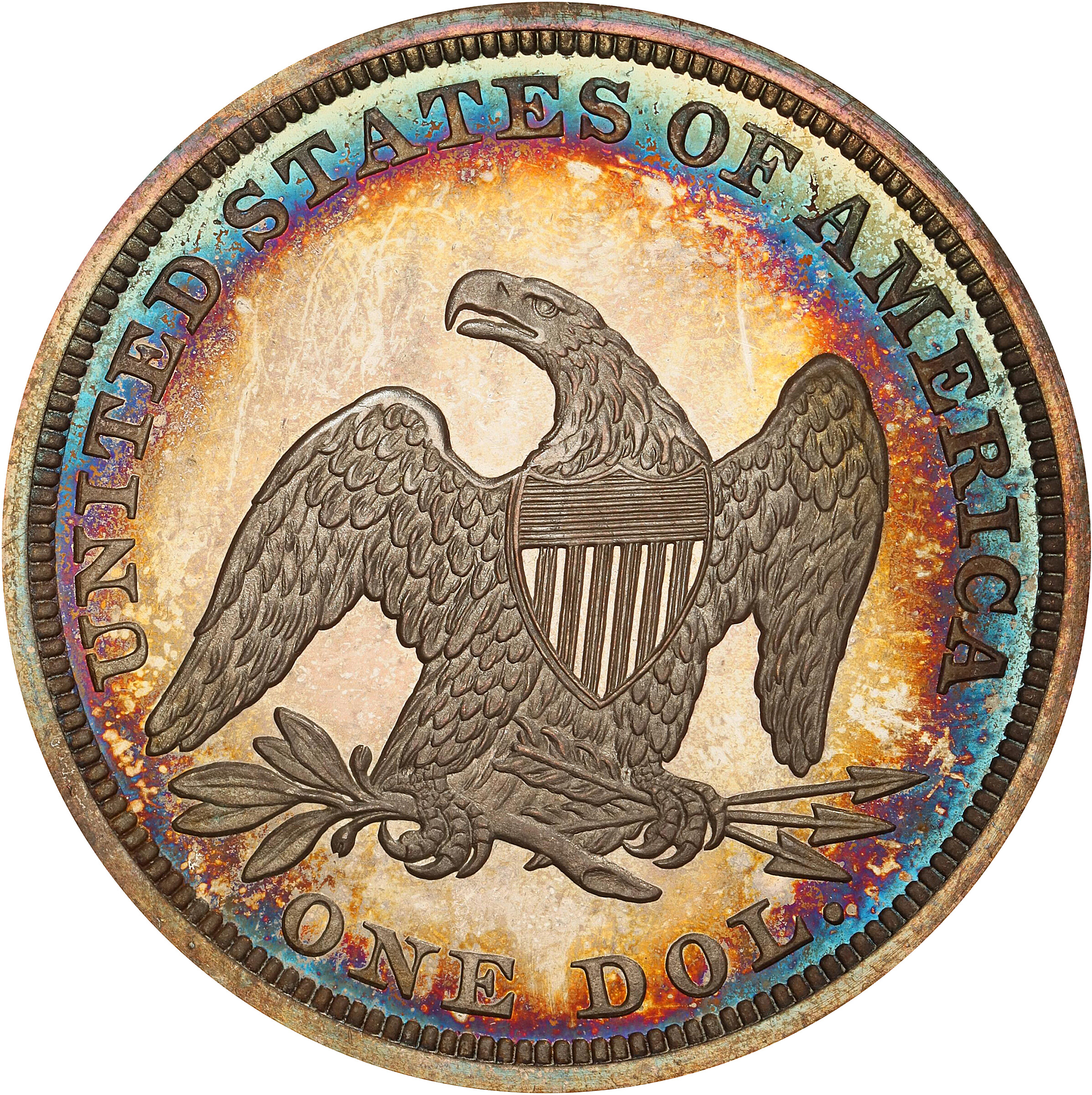 1865 $1 PR64 CAC thumbnail 11