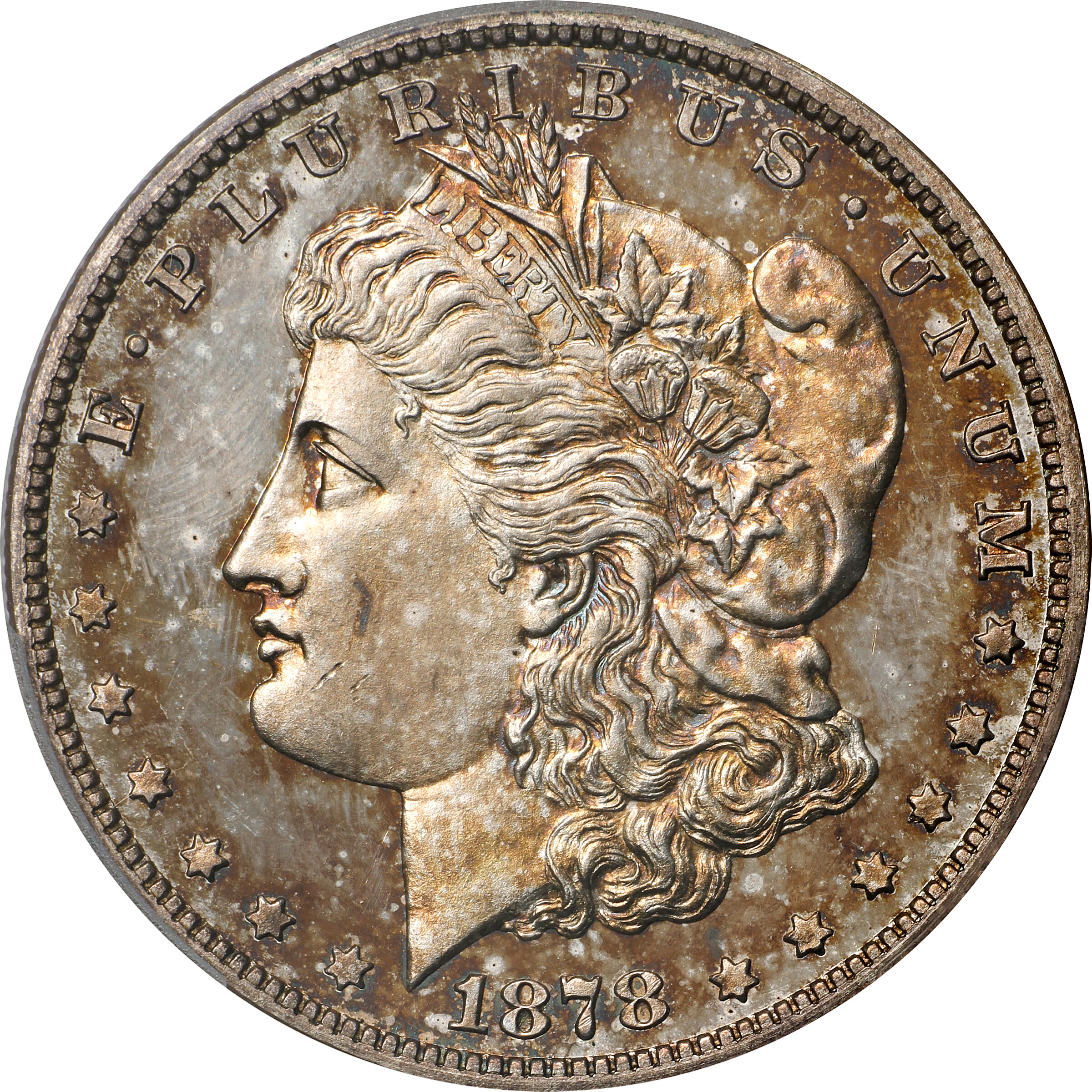1878 7TF $1  Reverse of 1878 PR64 thumbnail 11