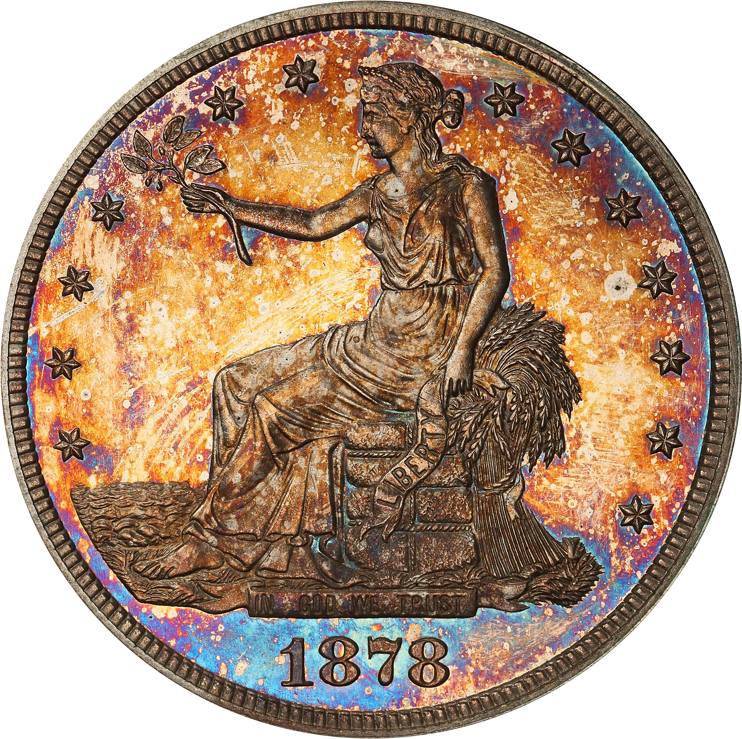 1878 Trade Dollar. Proof-65 (PCGS). CAC.