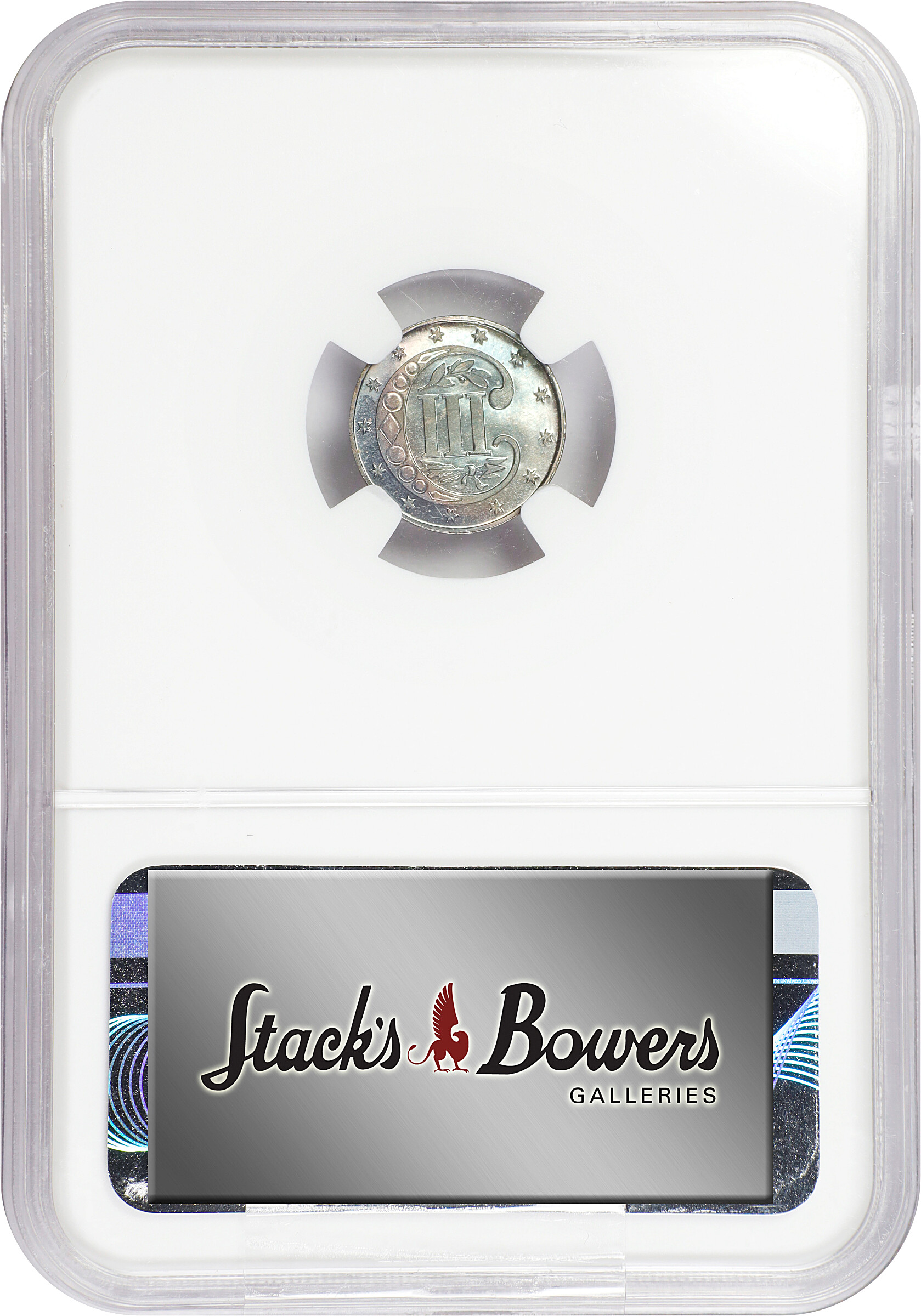 3-Cent Silver 3cS Type 3, 1859-1873 [Type] PR68 CAC thumbnail 4