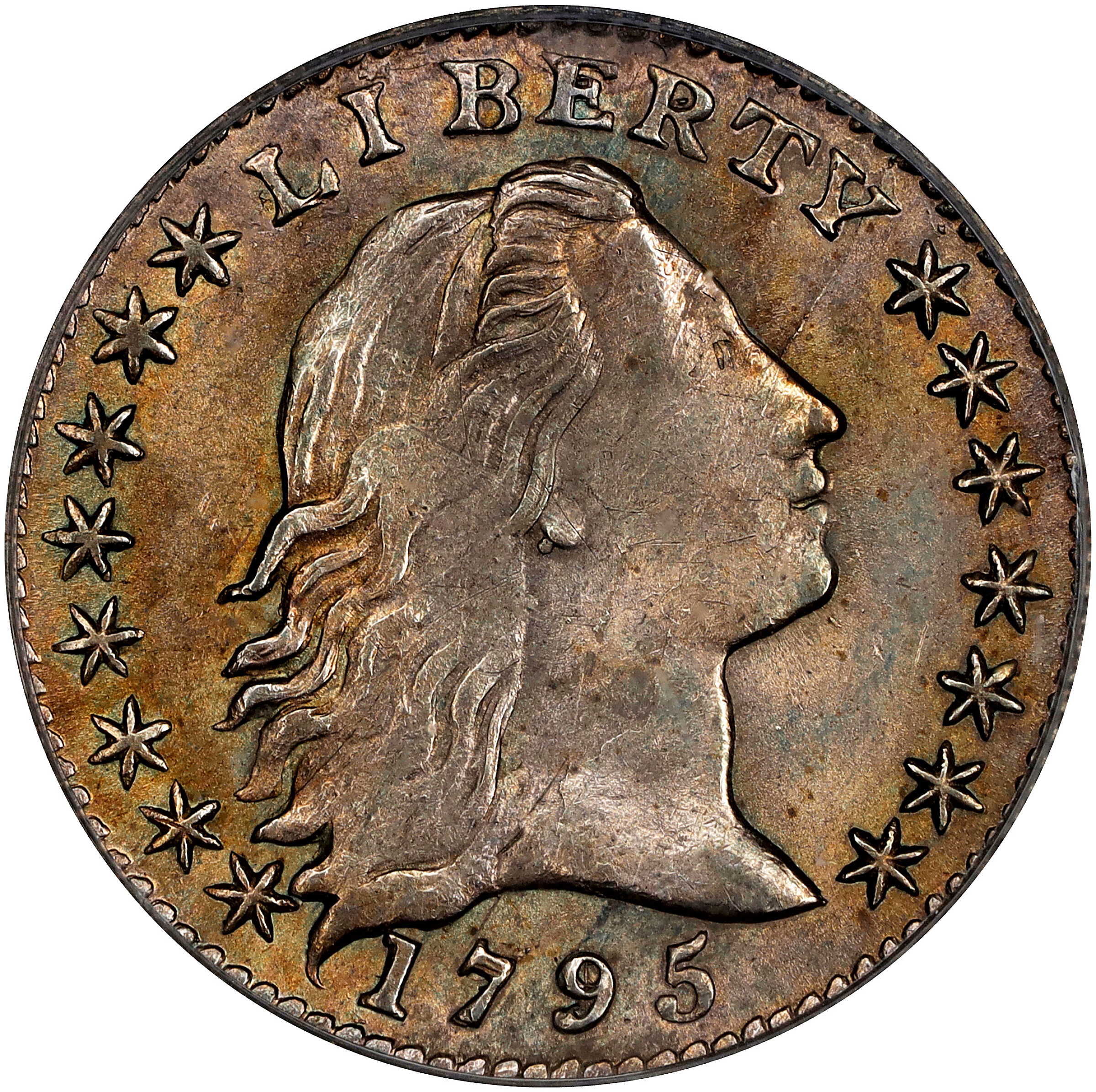 1795 Flowing Hair Half Dime. LM-8. Rarity-3. MS-64 (PCGS). CAC. OGH.