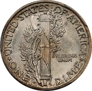 image for: 1916-D Mercury Dime. MS-65 (PCGS).