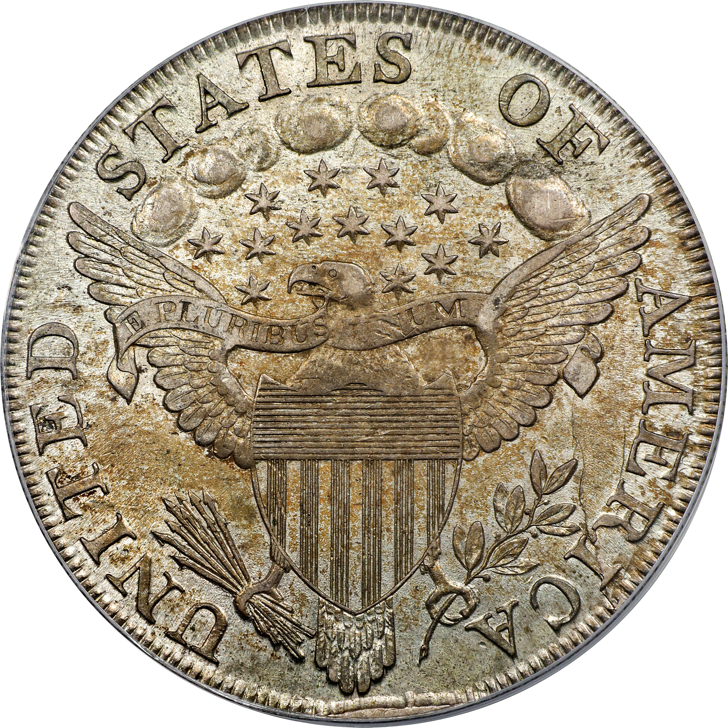 1798 $1  Large Eagle, Pointed 9, Wide Date, B-20, BB-102 MS60 thumbnail 3