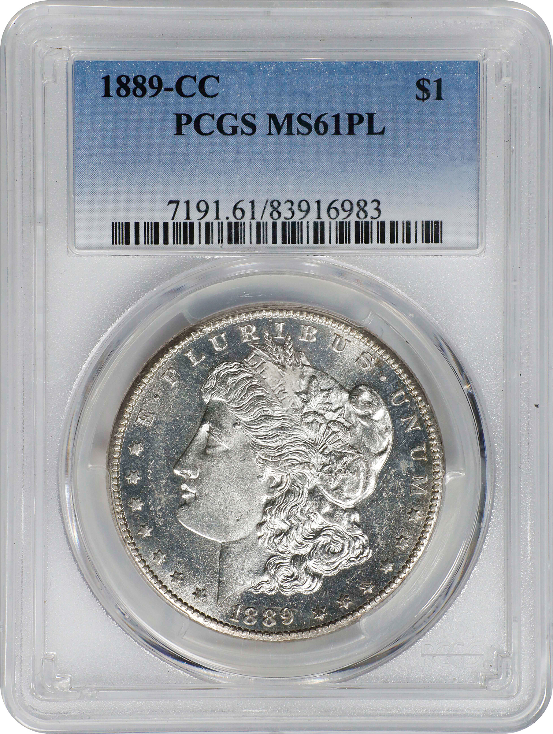 1889-CC $1  MS PL MS61 PL thumbnail 3
