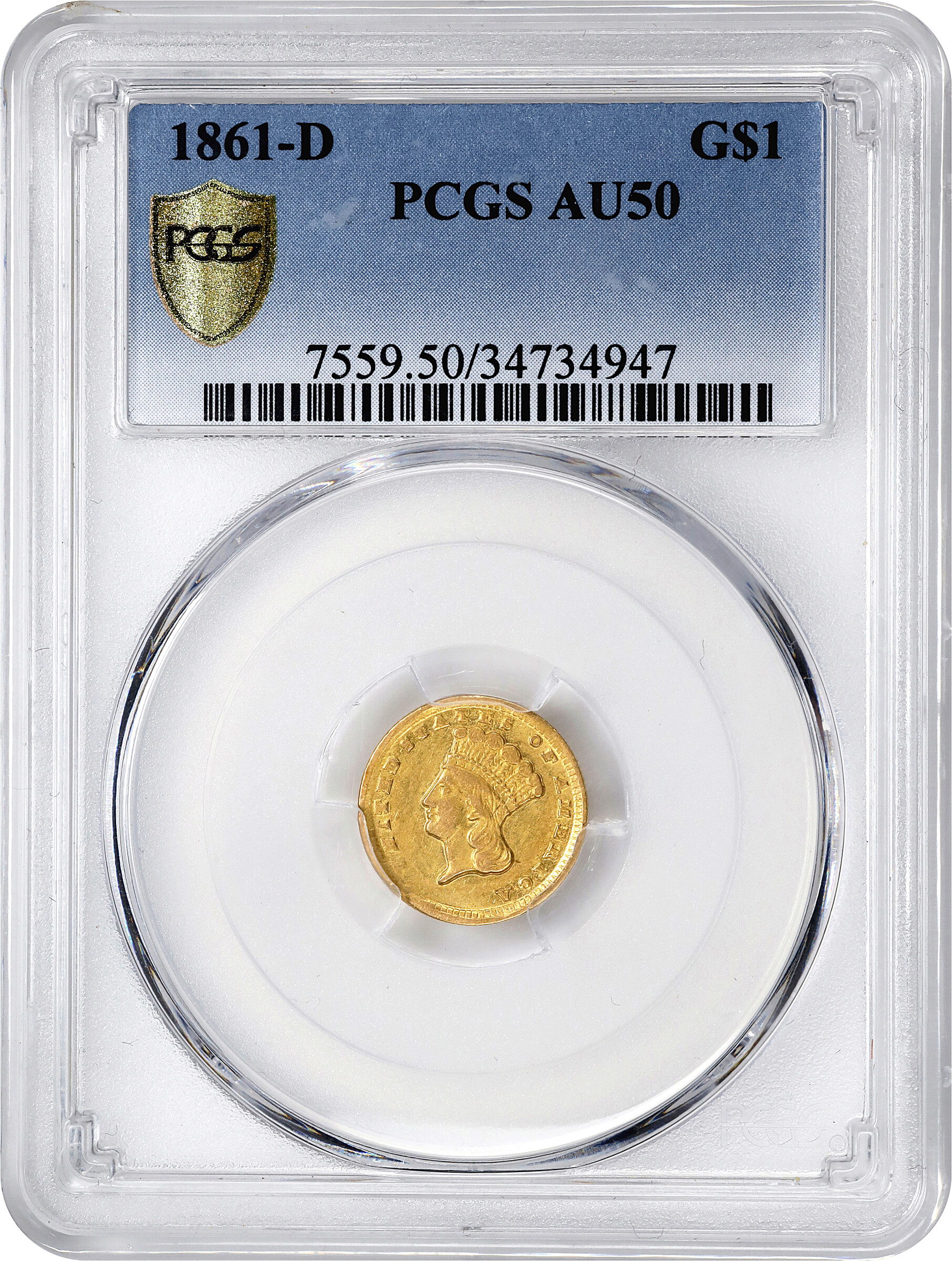 1861-D G$1 F15 thumbnail 18