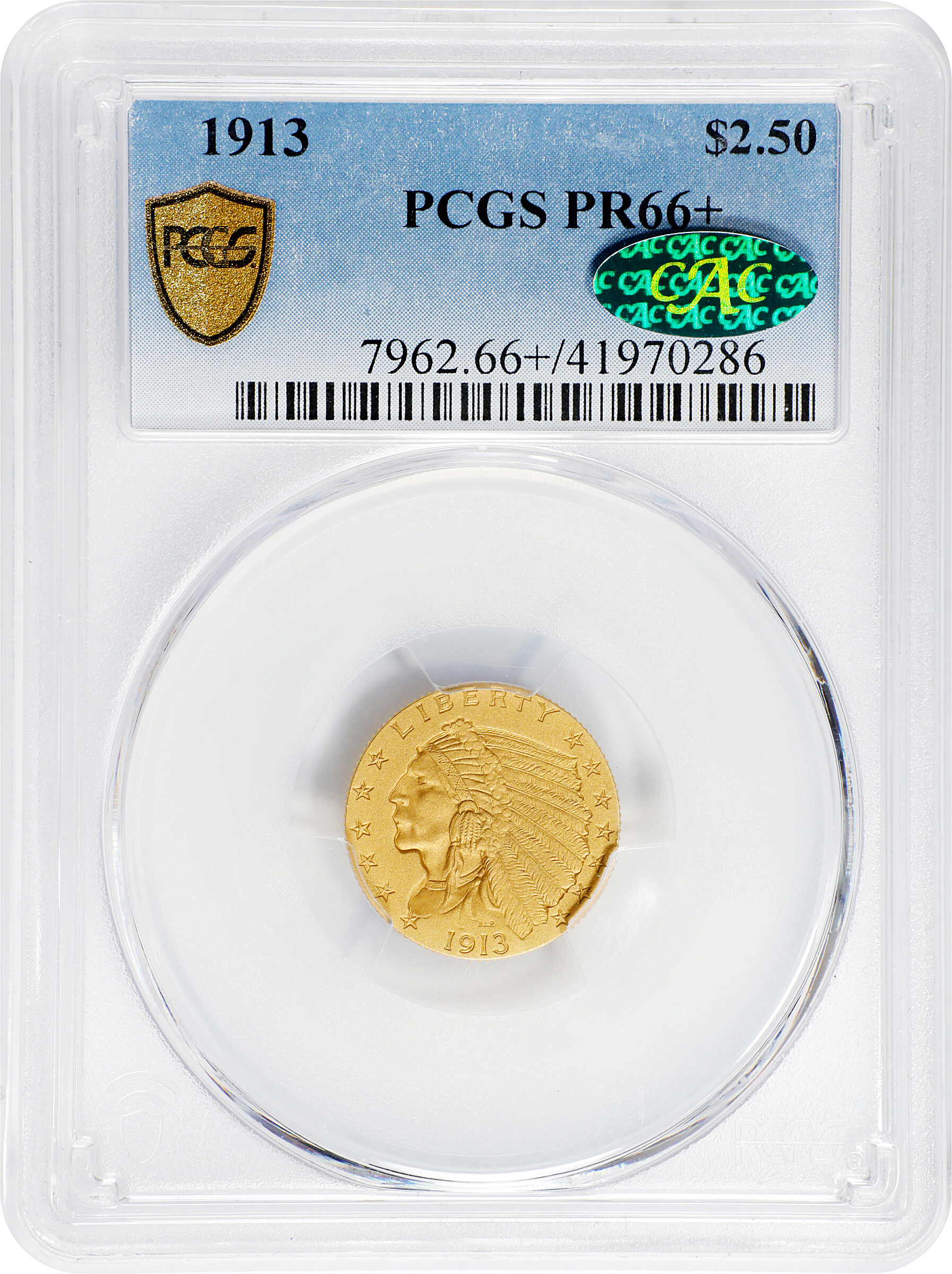 1913 $2 1/2 PR66 thumbnail 12