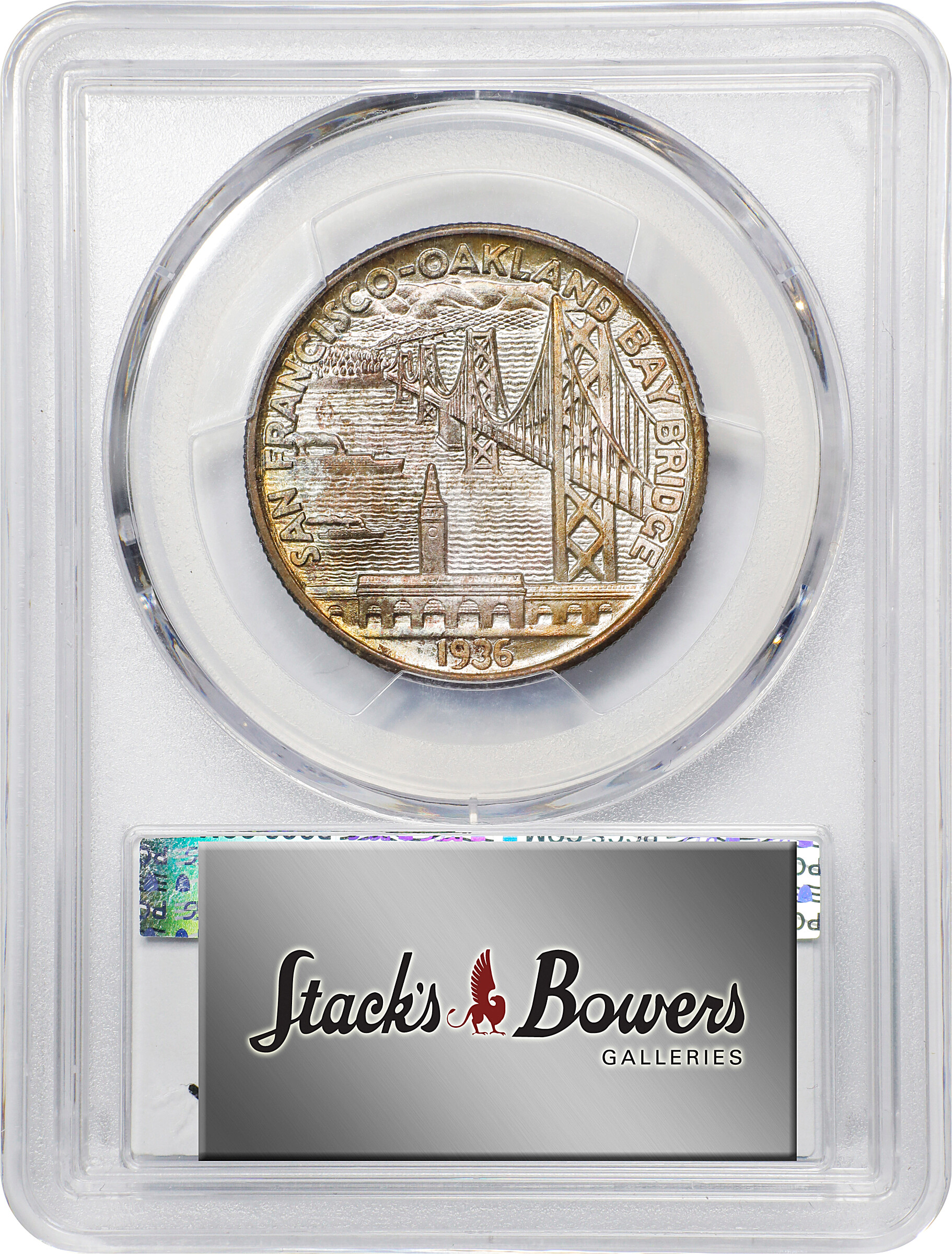 1936-S 50c Bay Bridge MS68 CAC thumbnail 4