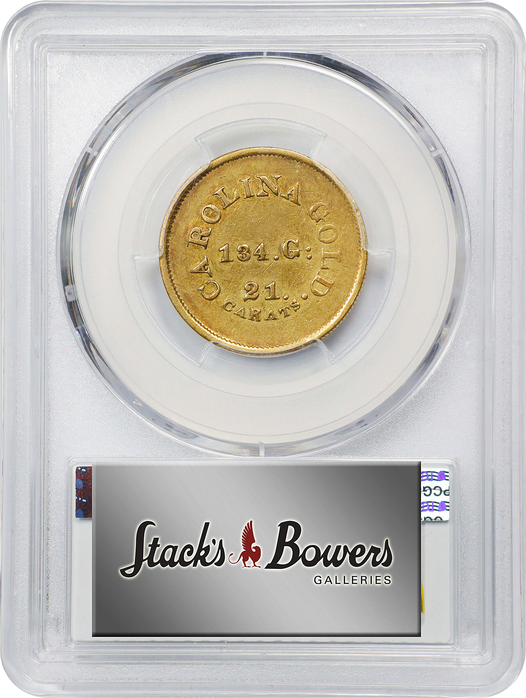 (1842-52) G$5  A.Bechtler, 134 GR, 21C, K-27 XF45 thumbnail 8