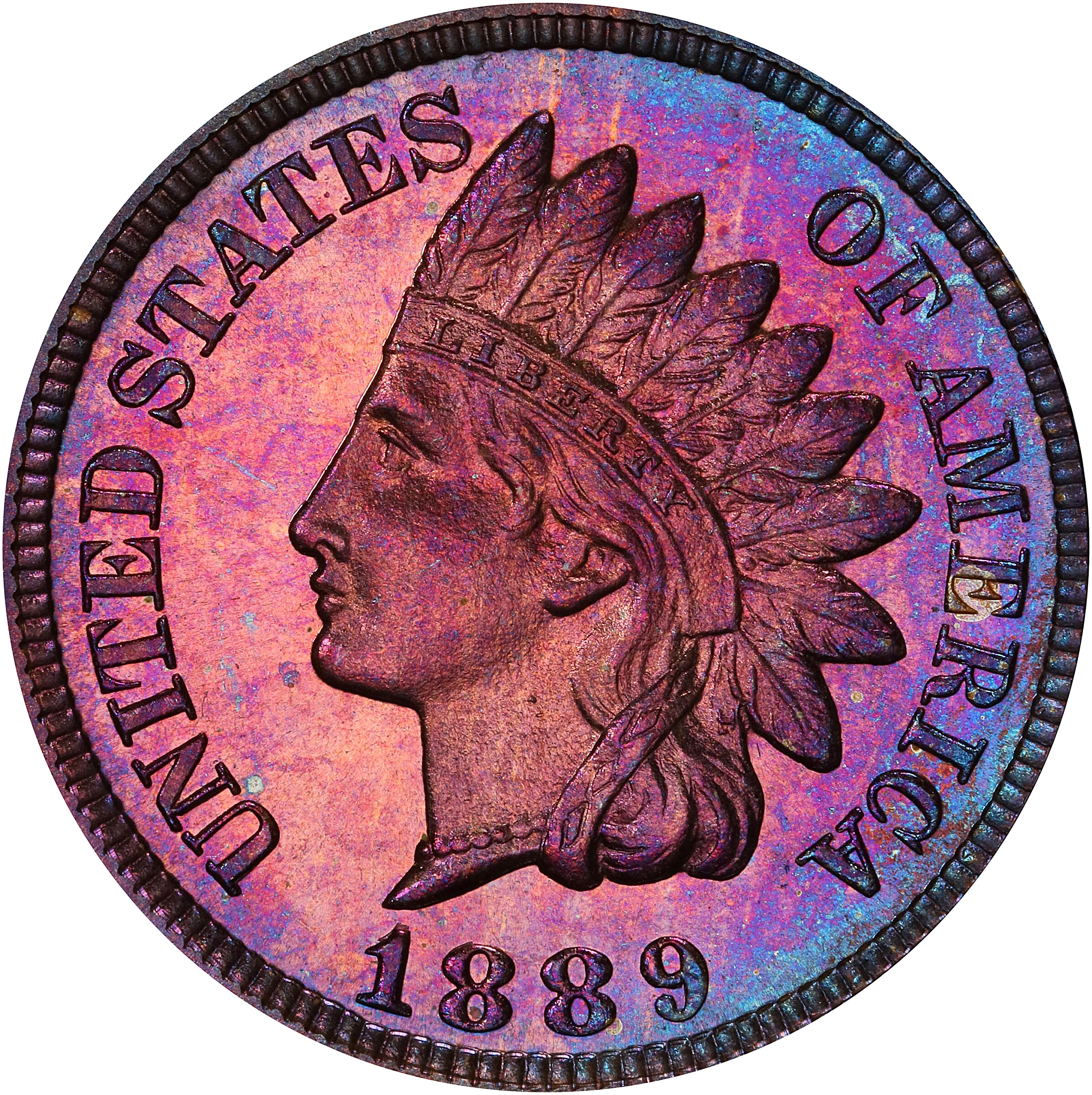 1889 Indian Cent. Proof-65 BN (PCGS).