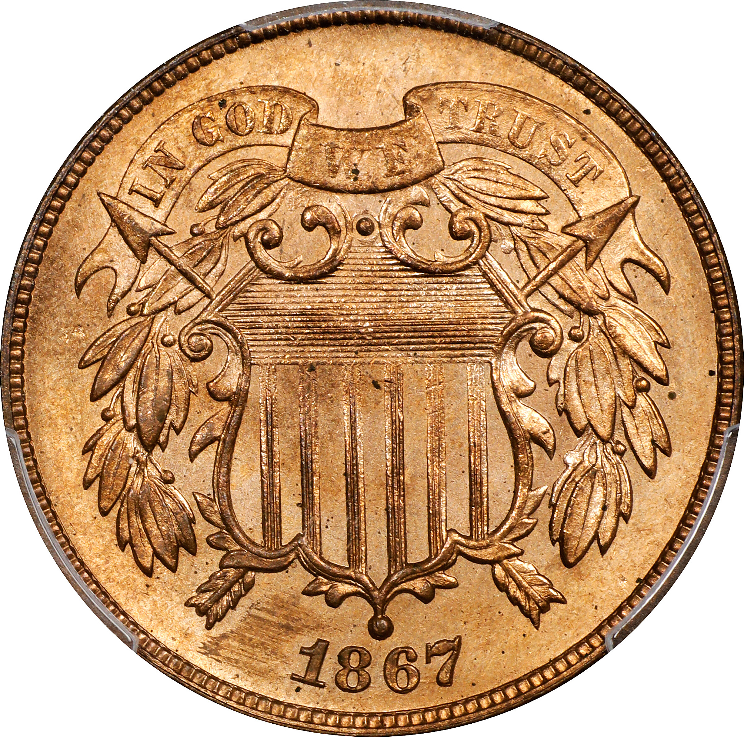 1867 2c MS RD MS65 RD thumbnail 25
