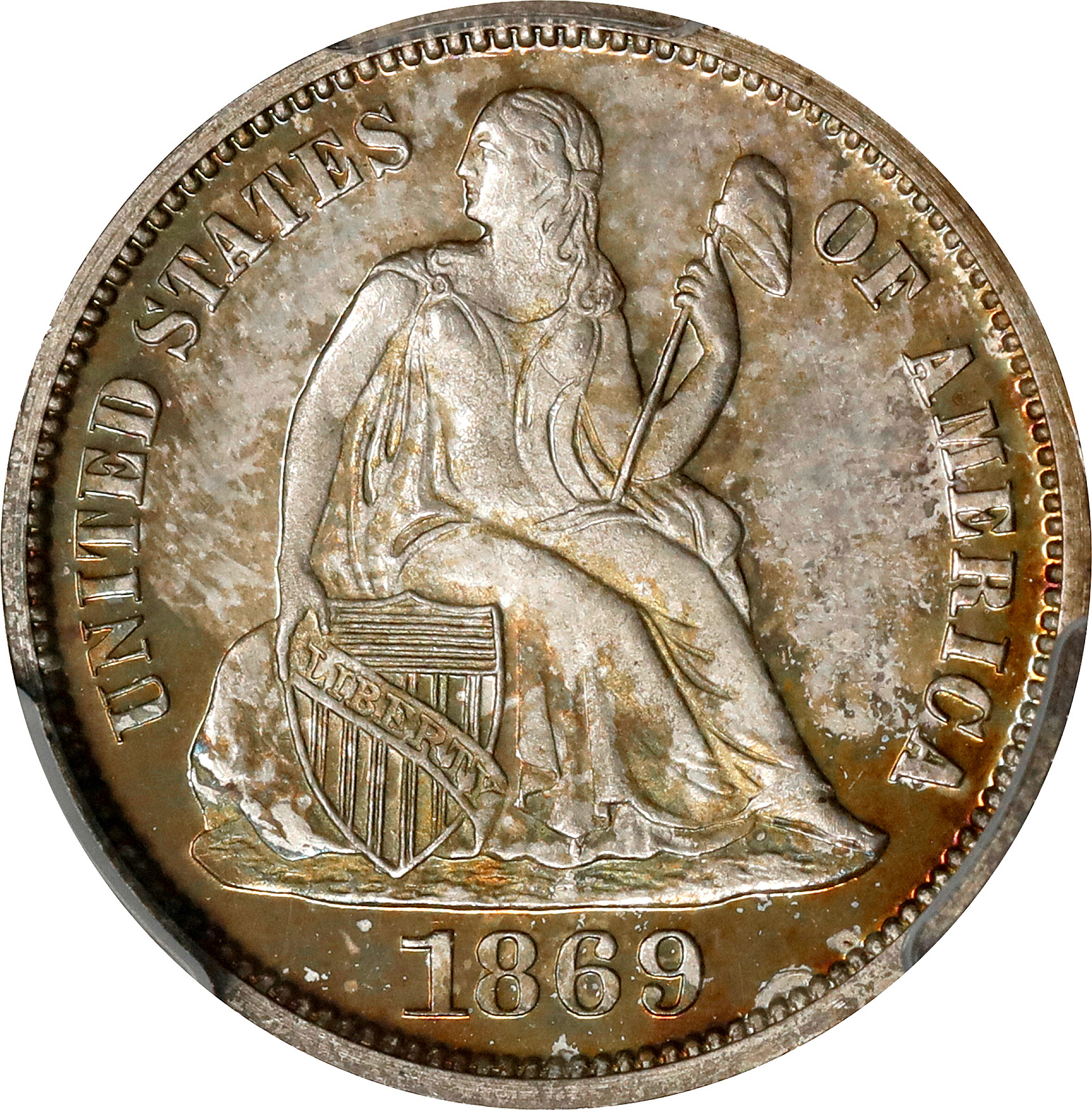 1869 10c PR68 thumbnail 25