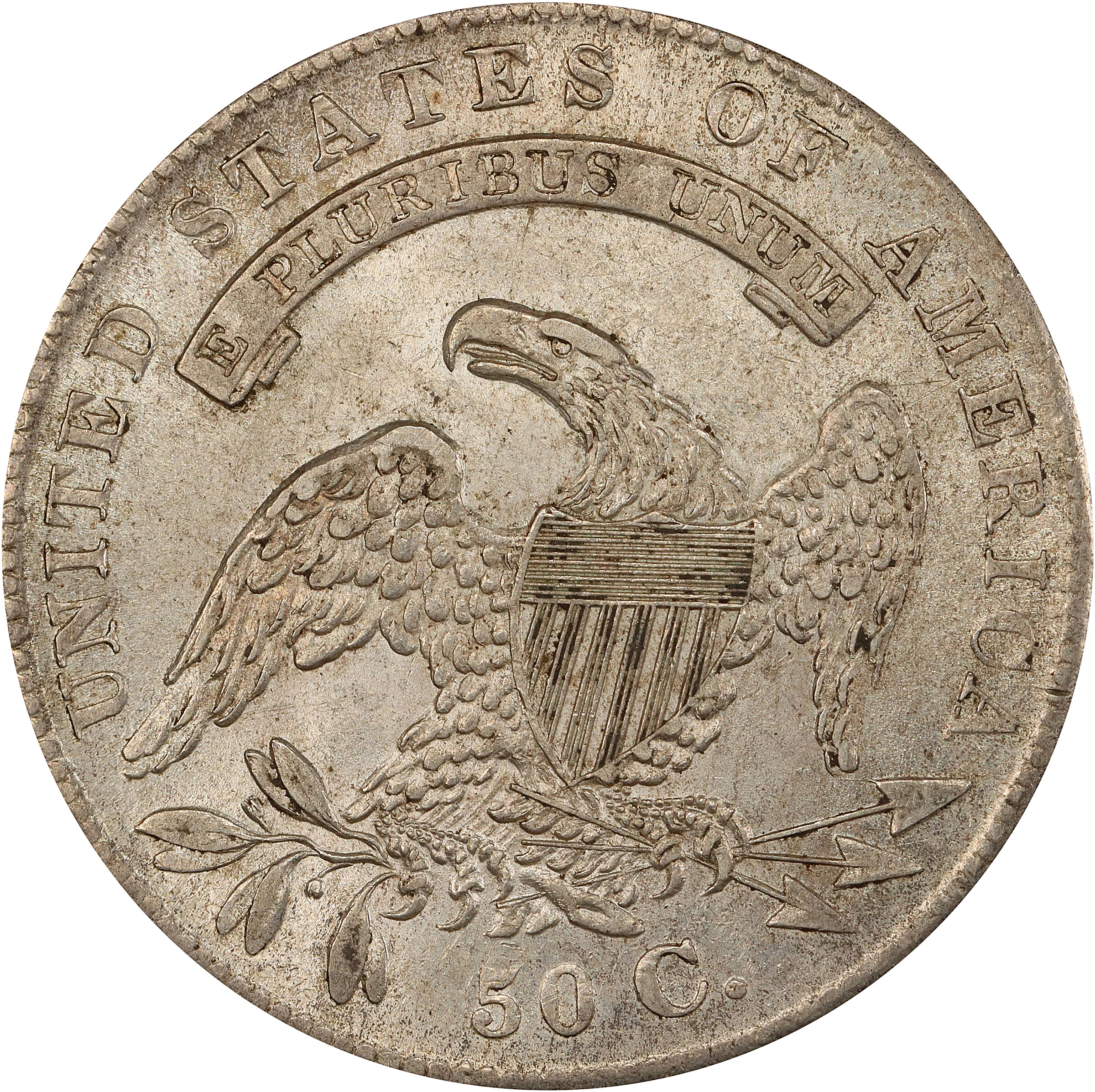 1836 50c Lettered Edge, 50/00 MS61 thumbnail 3