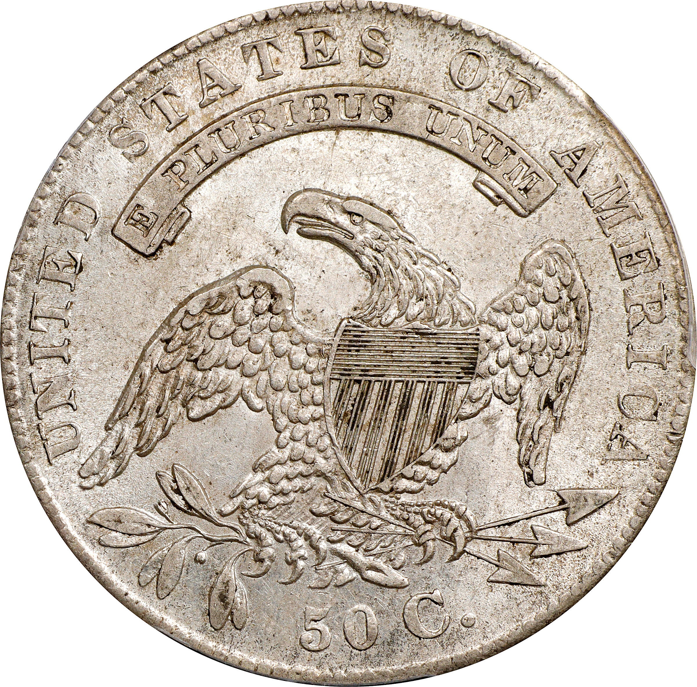 1836 50c Lettered Edge, 50/00 MS61 thumbnail 5