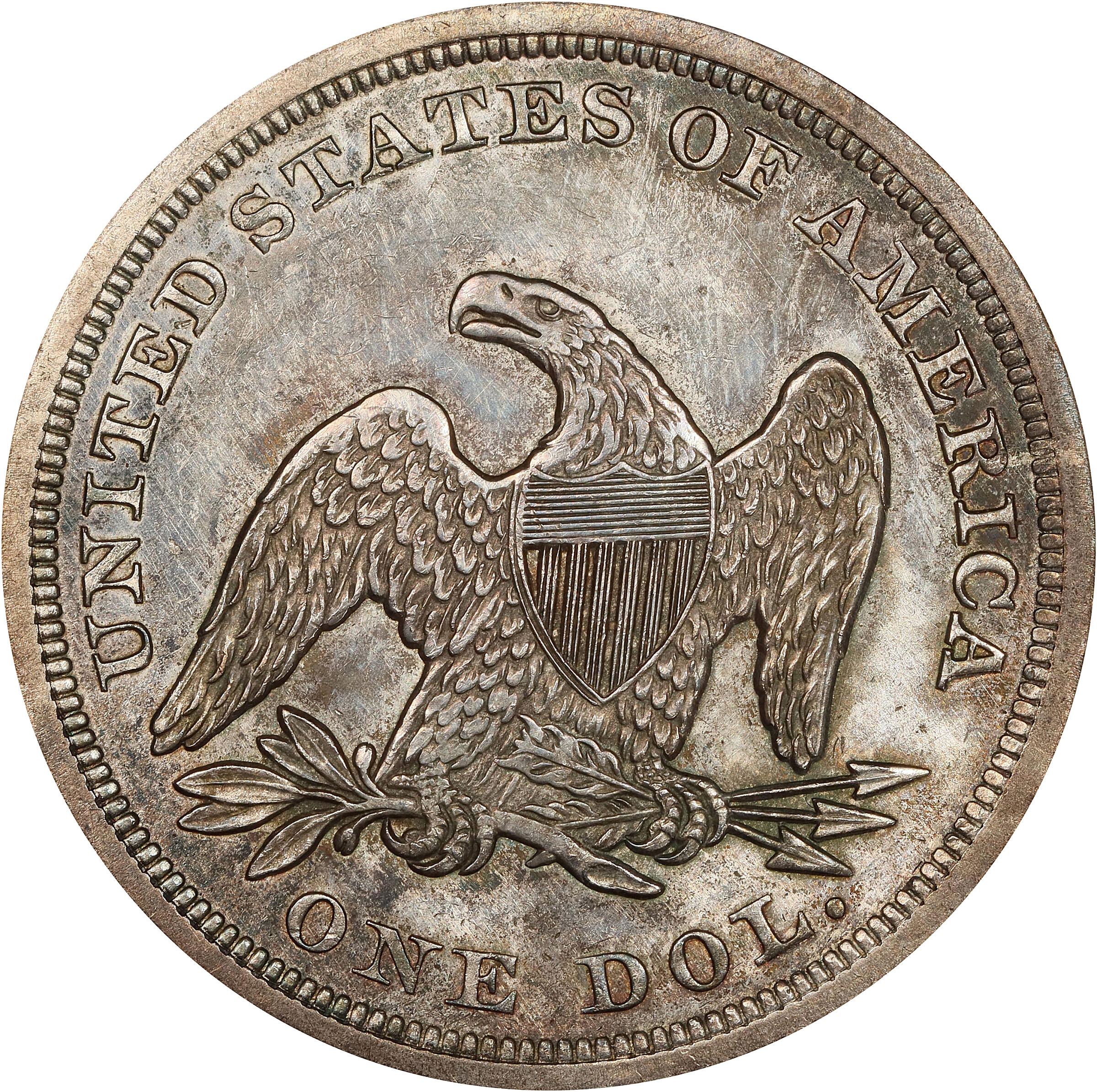 1849 $1 MS63 thumbnail 2