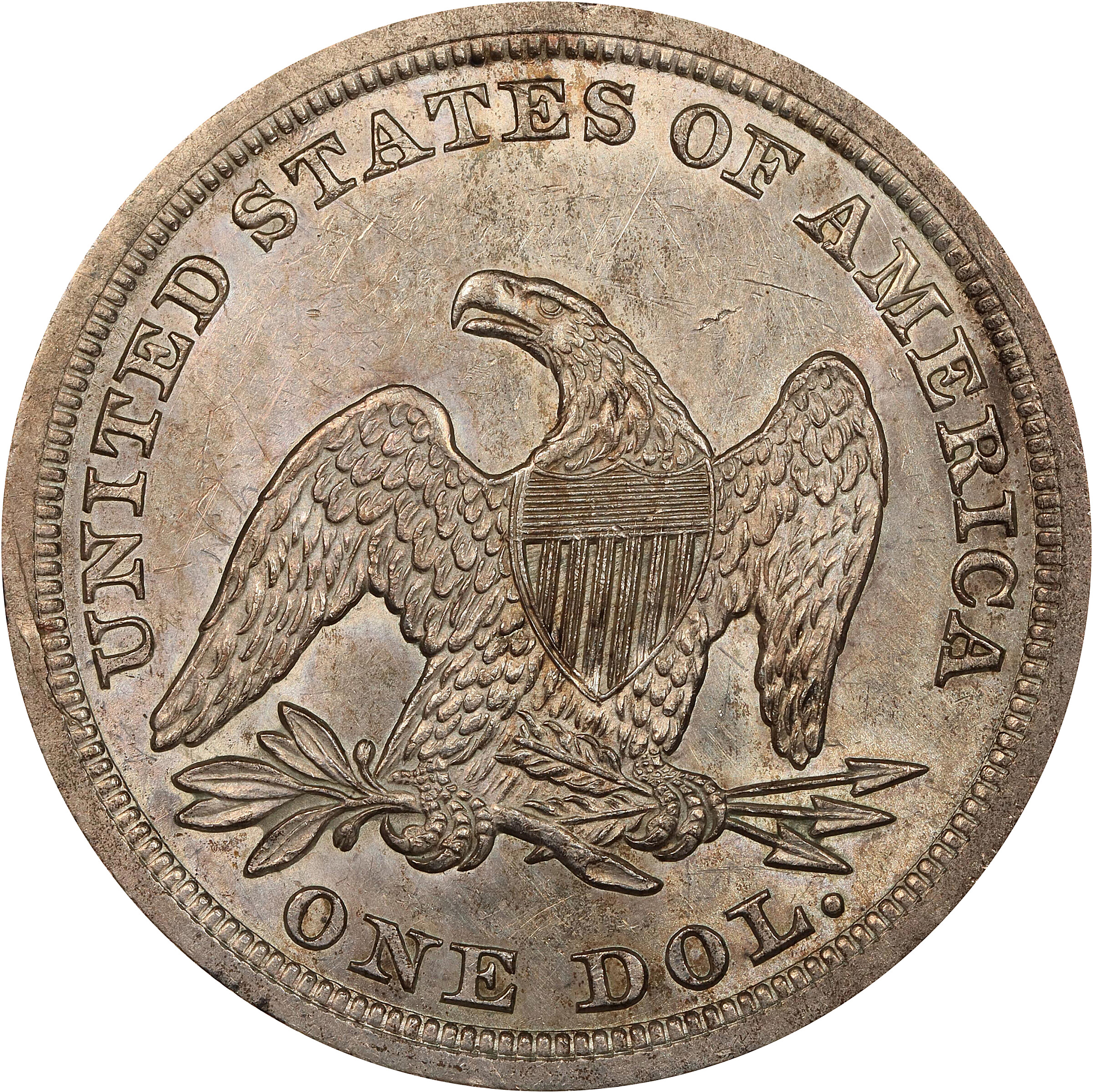 1853 $1 AU58 thumbnail 2