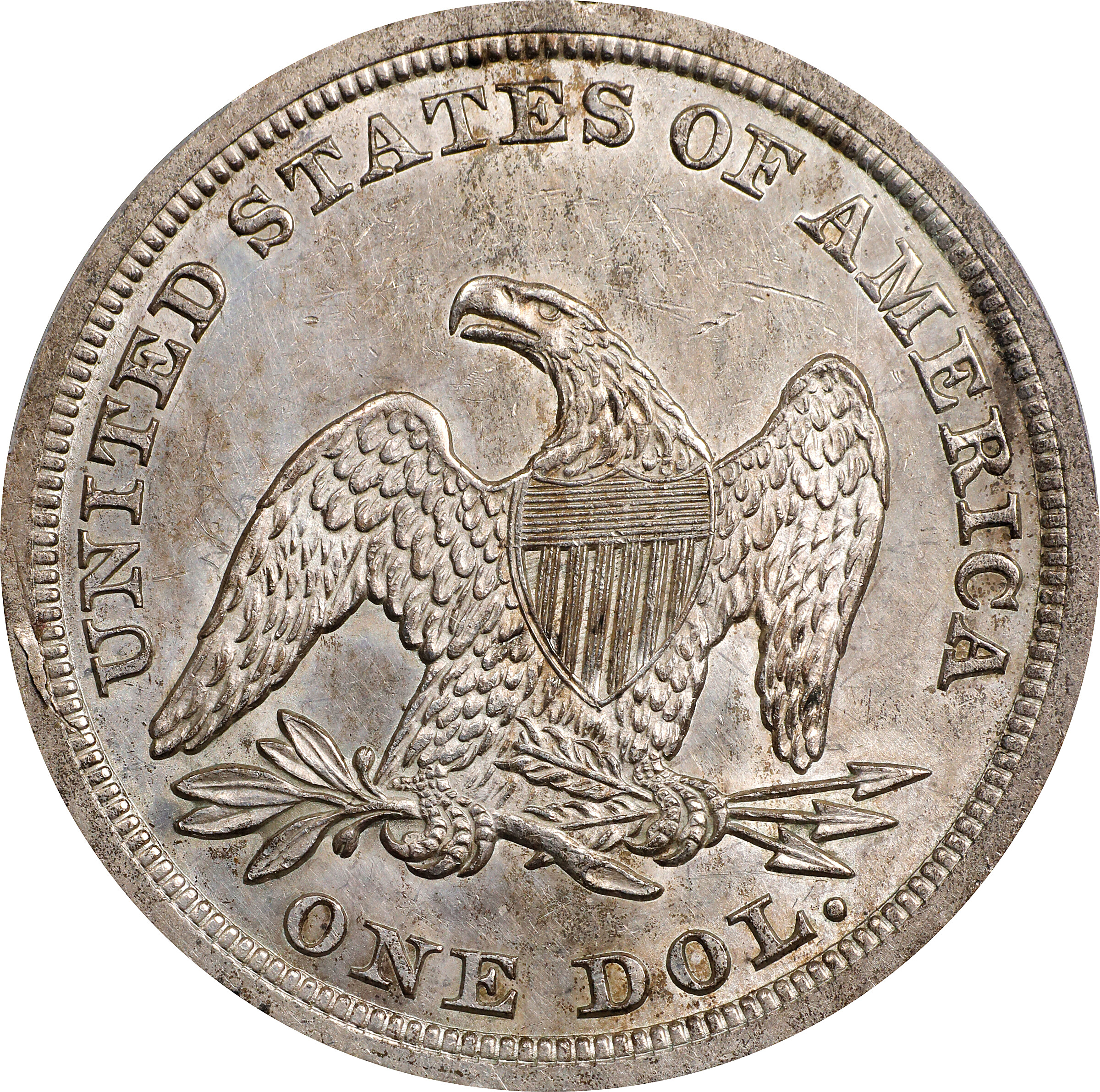 1853 $1 AU58 thumbnail 4