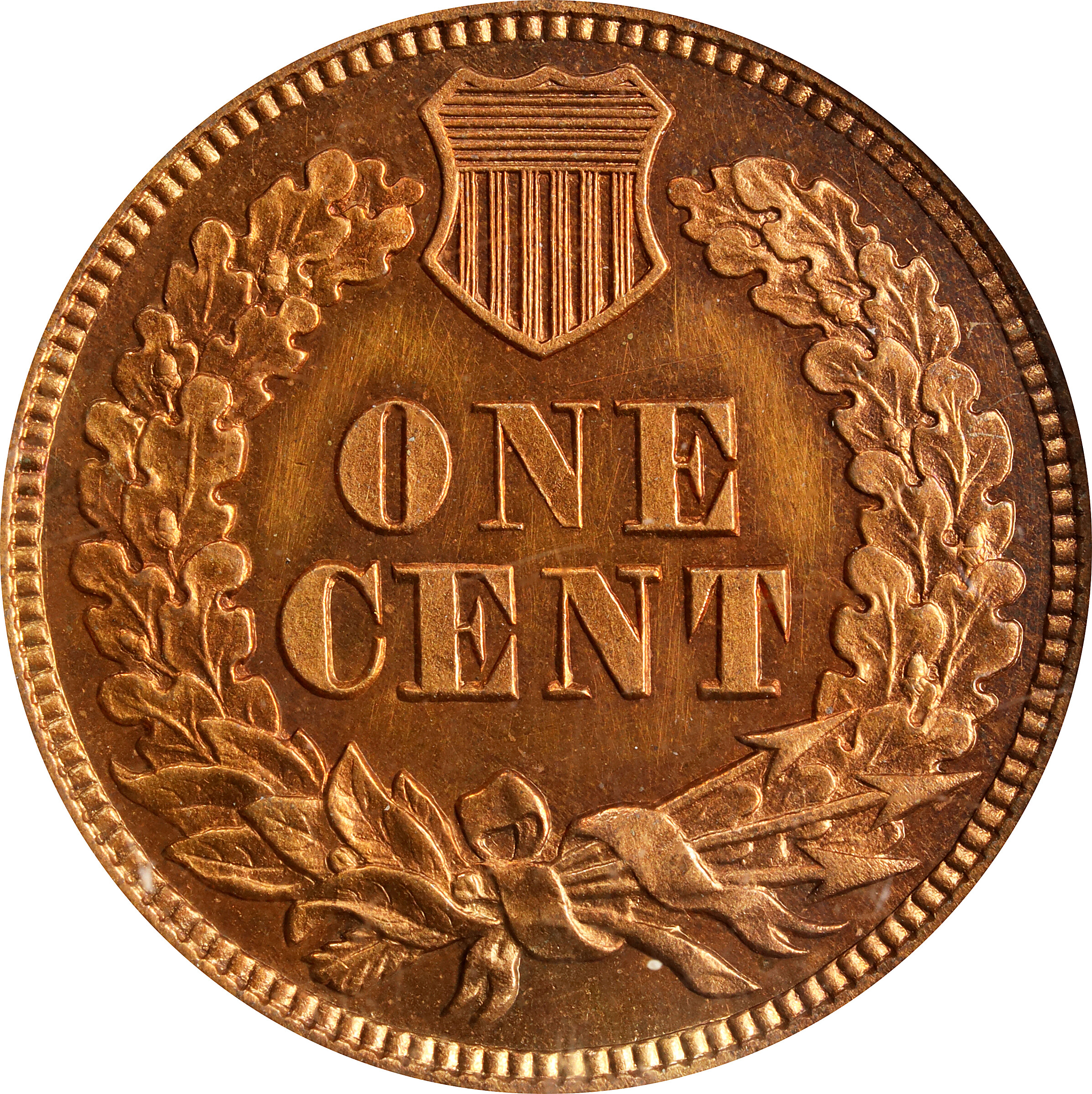 Indian Head Cent 1c Bronze, 1864-1909 PR RD [Type] PR62 RD thumbnail 3