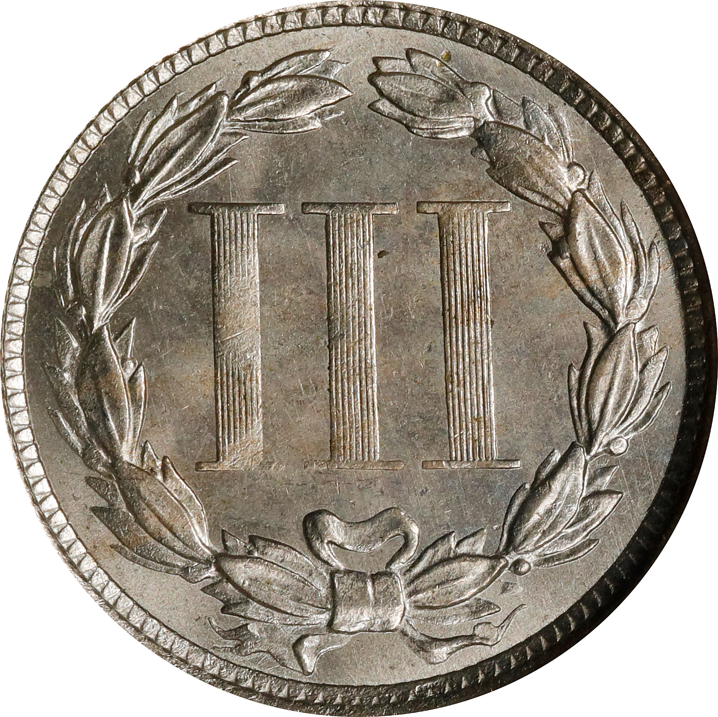 1873 3cN Closed 3 MS64 thumbnail 3