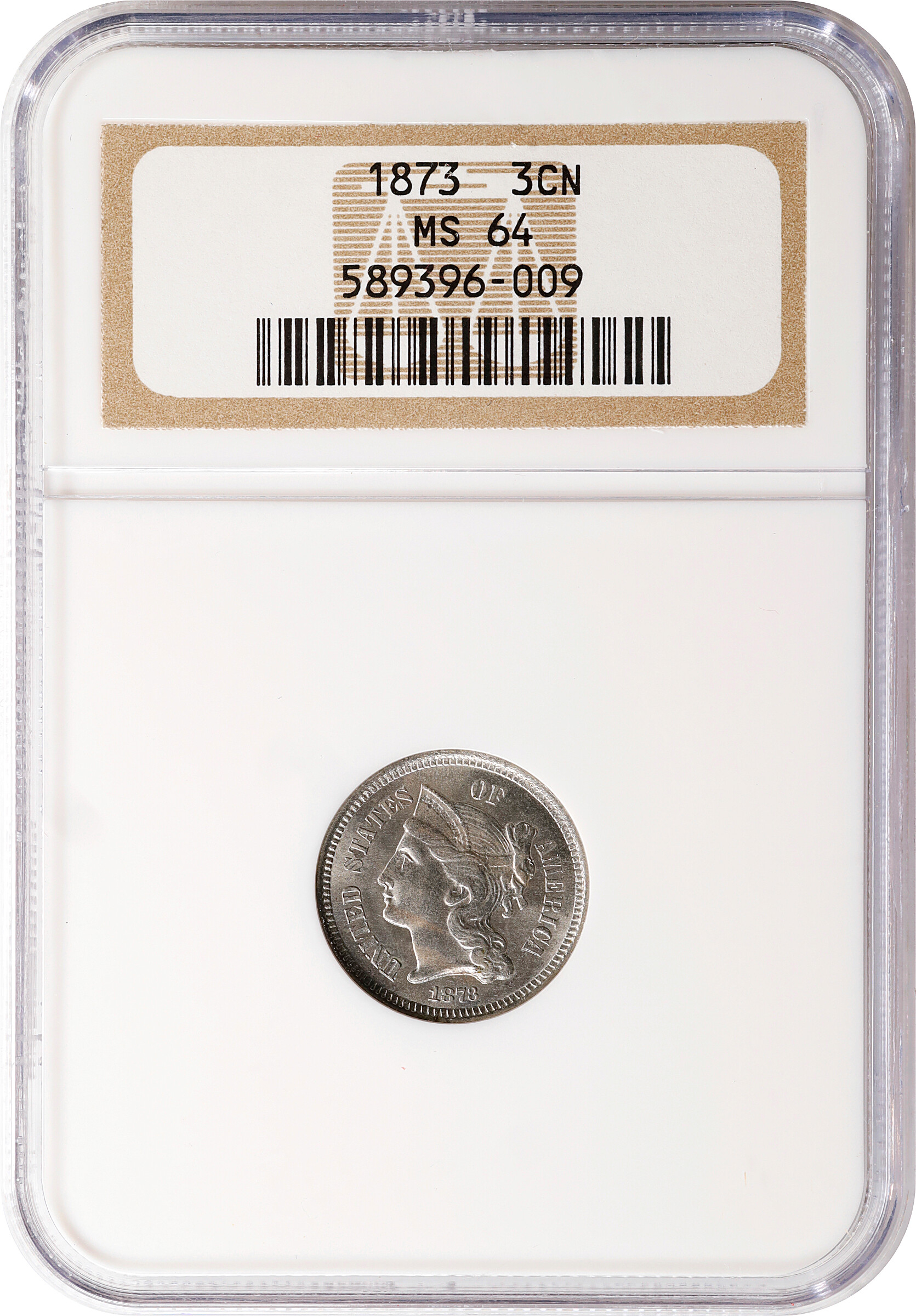 1873 3cN Closed 3 MS64 thumbnail 4