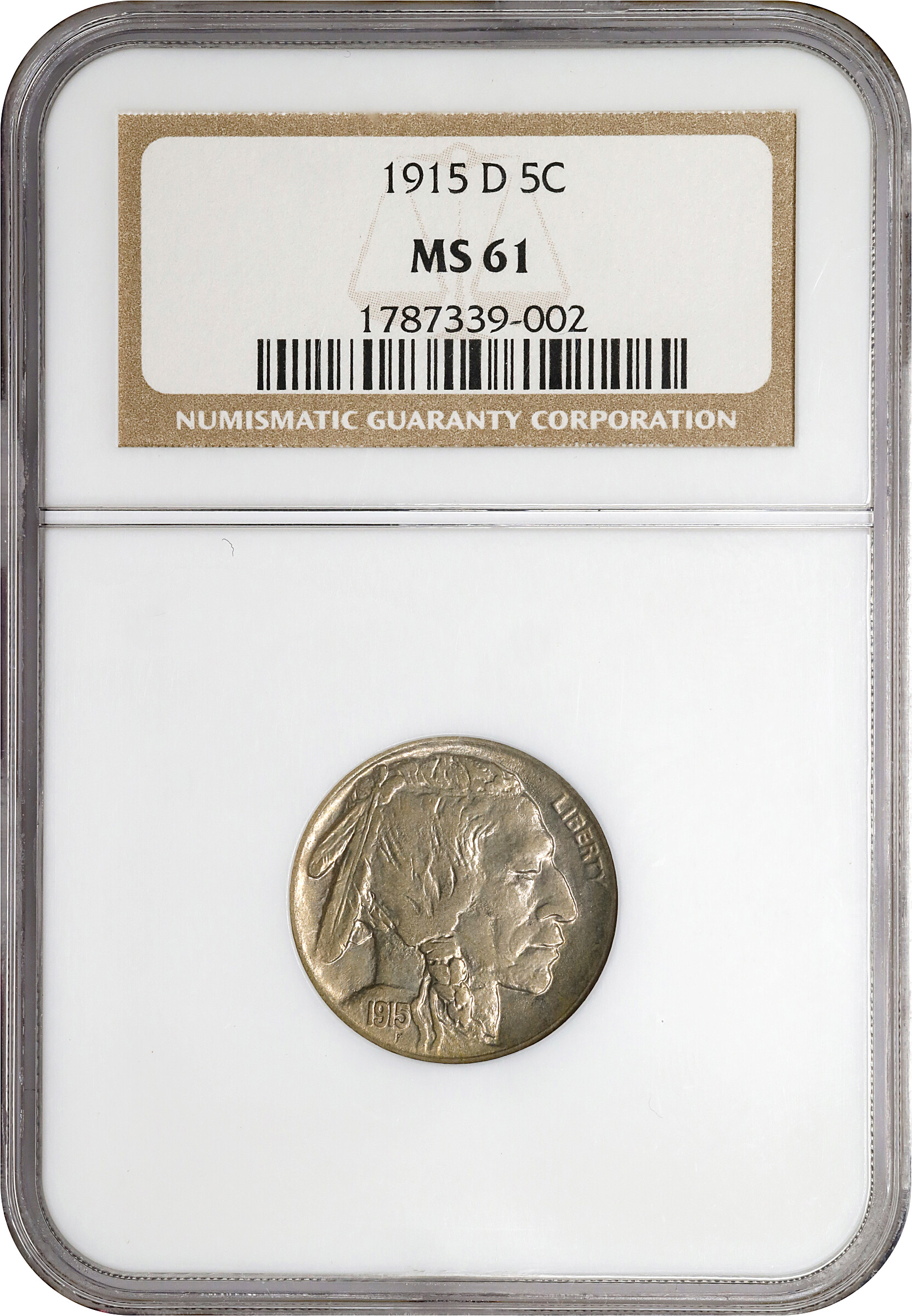 1915-D 5c MS61 thumbnail 3