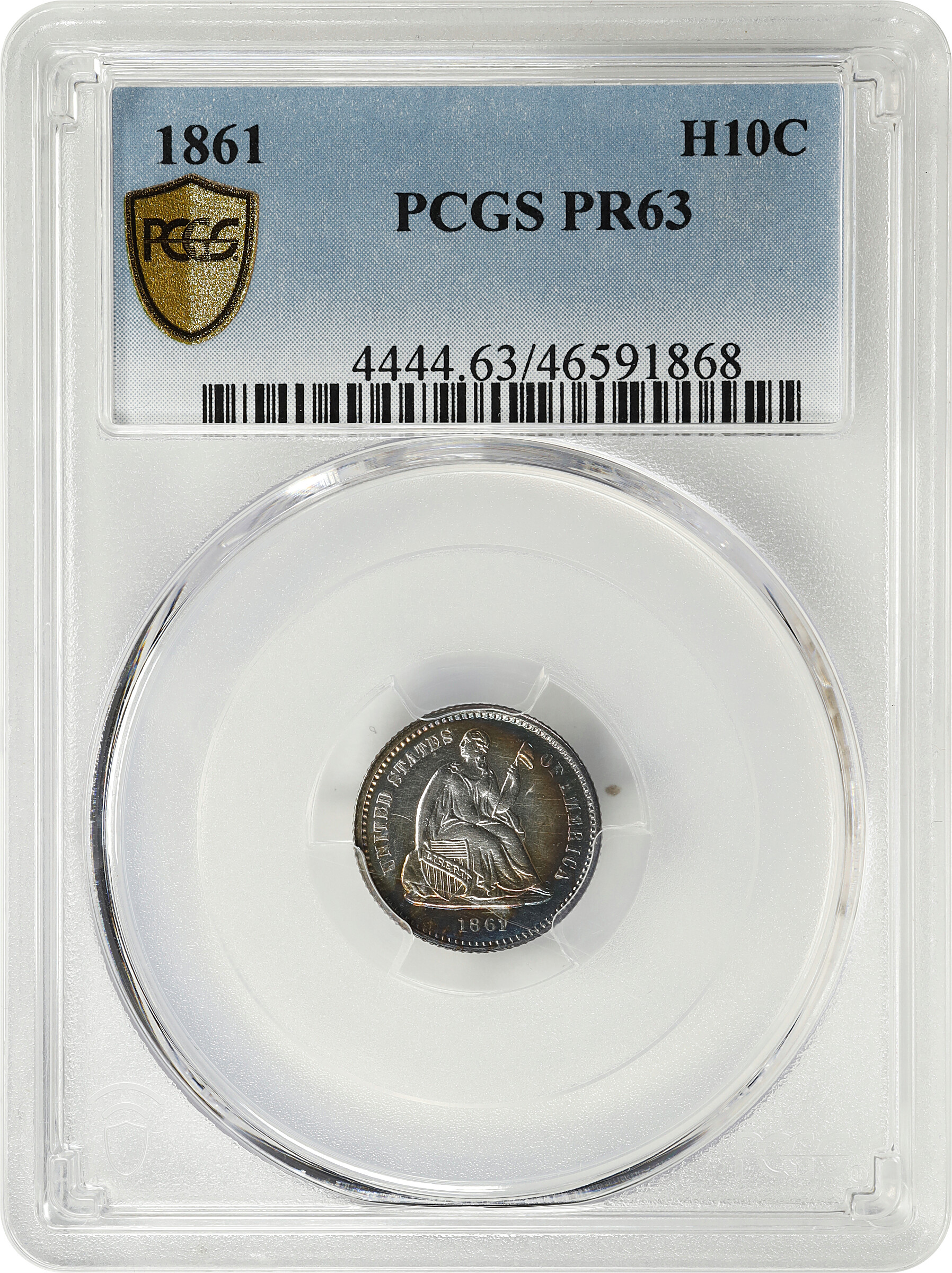 1861 H10c PR63 thumbnail 7