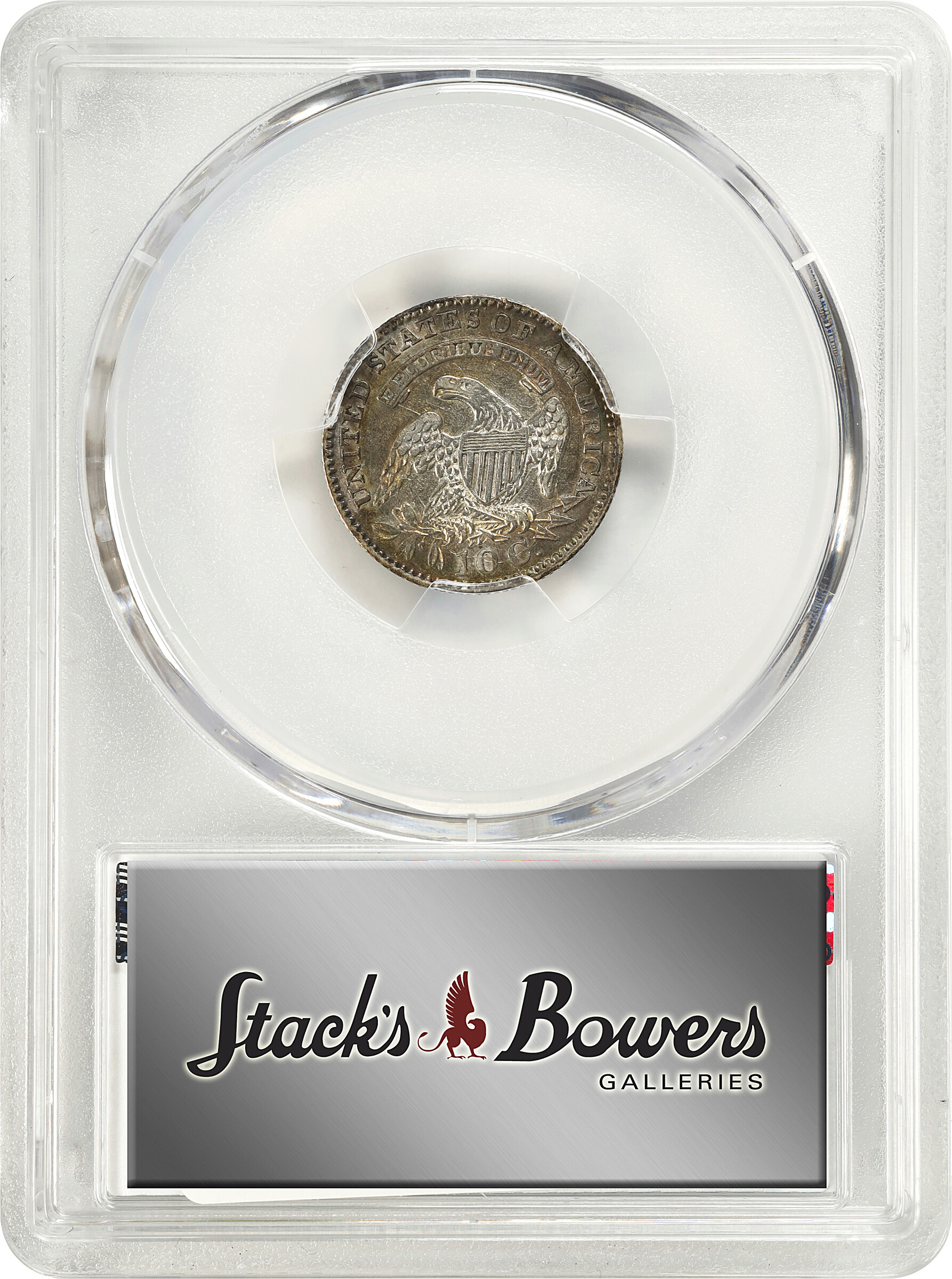 1828 10c Small Planchet, Small Date XF40 CAC thumbnail 4