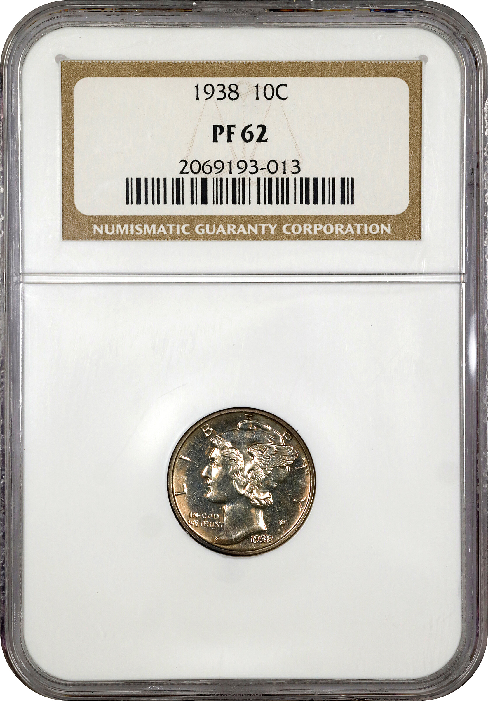 1938 10c PR62 CAC thumbnail 4