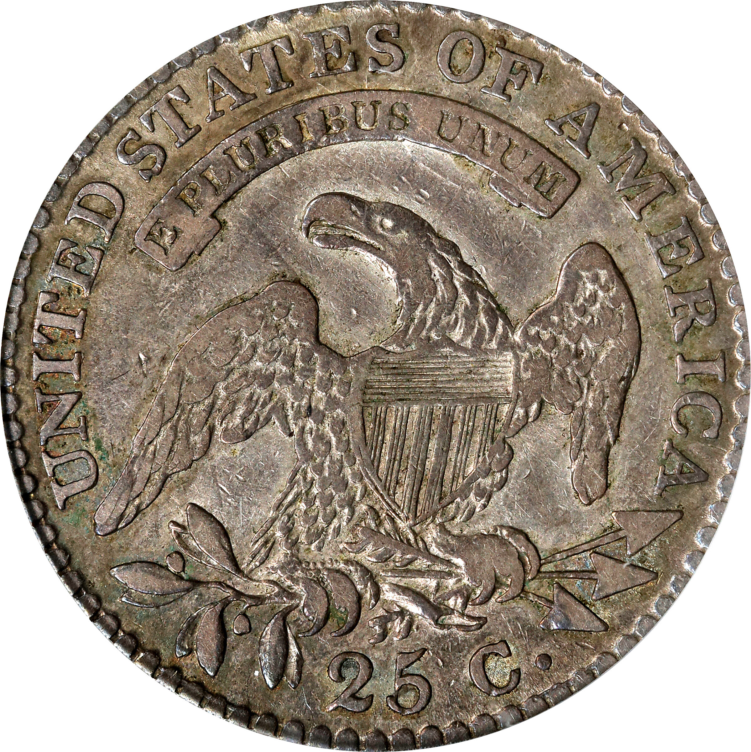 1818/5 25c VF25 CAC thumbnail 2