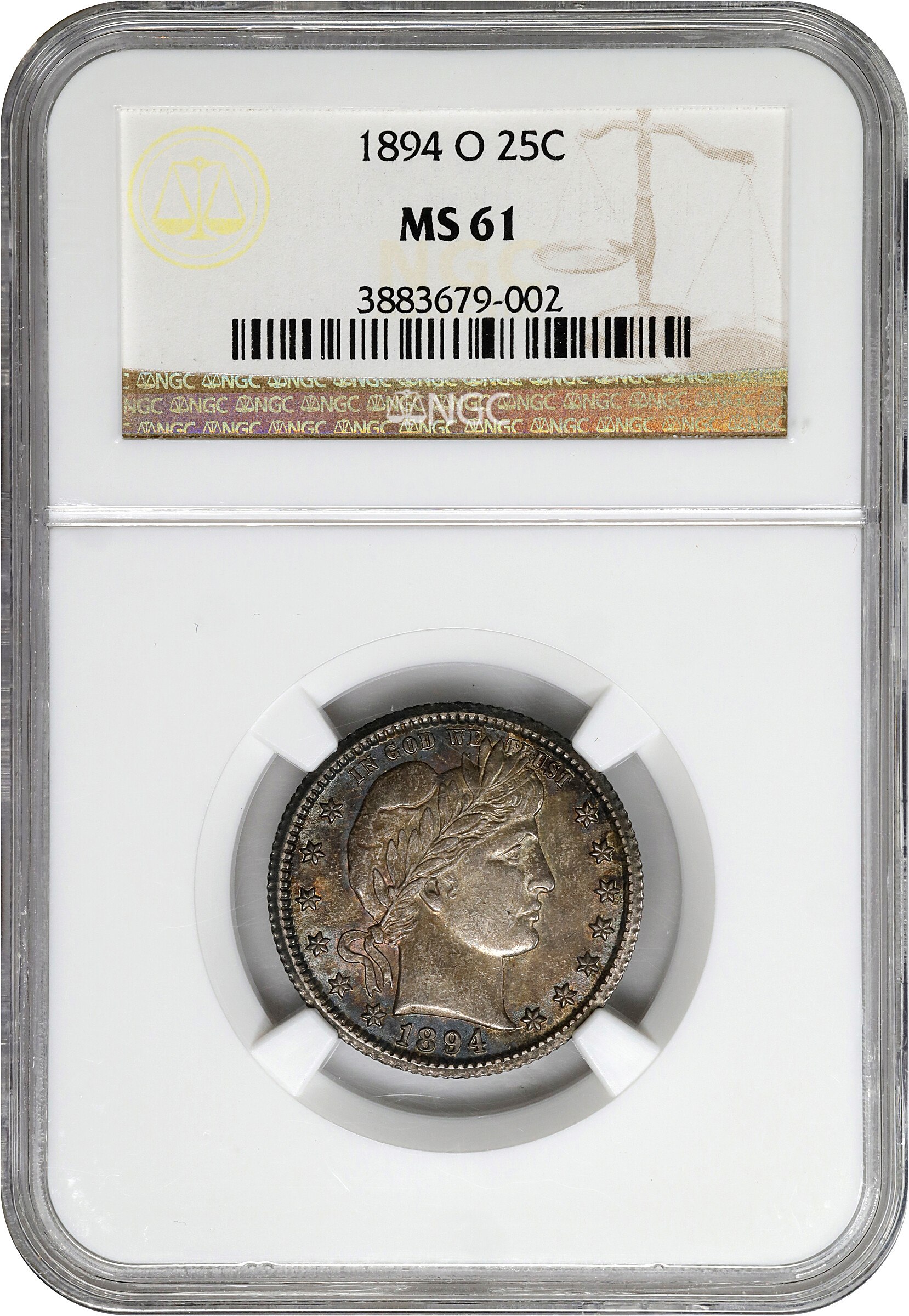 1894-O 25c MS61 thumbnail 3