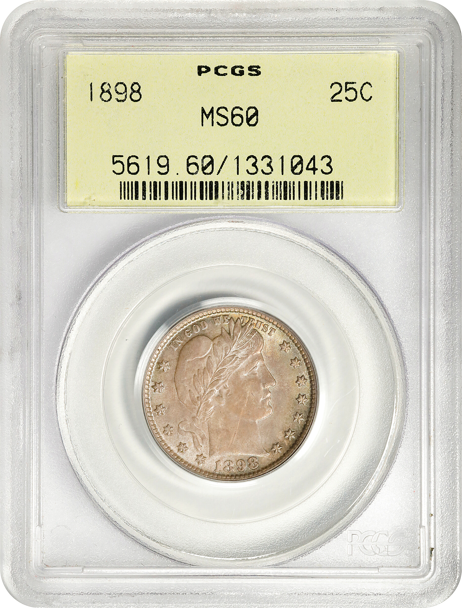 1898 25c VF35 thumbnail 25
