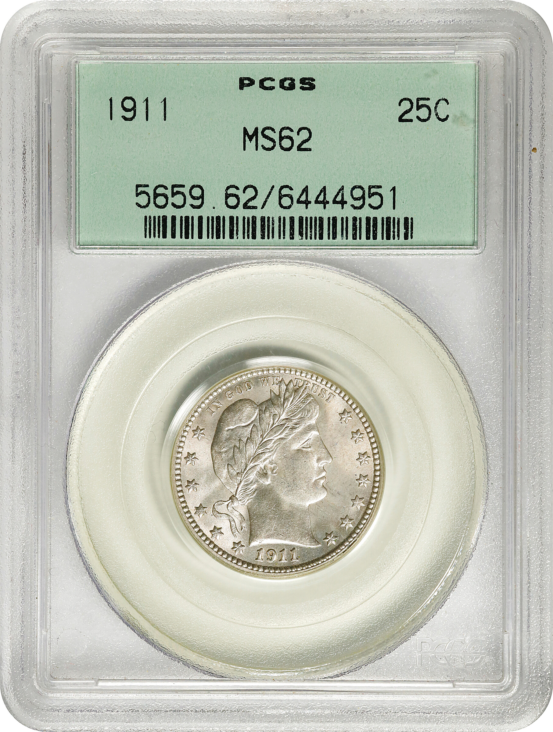 1911 25c MS62 thumbnail 3