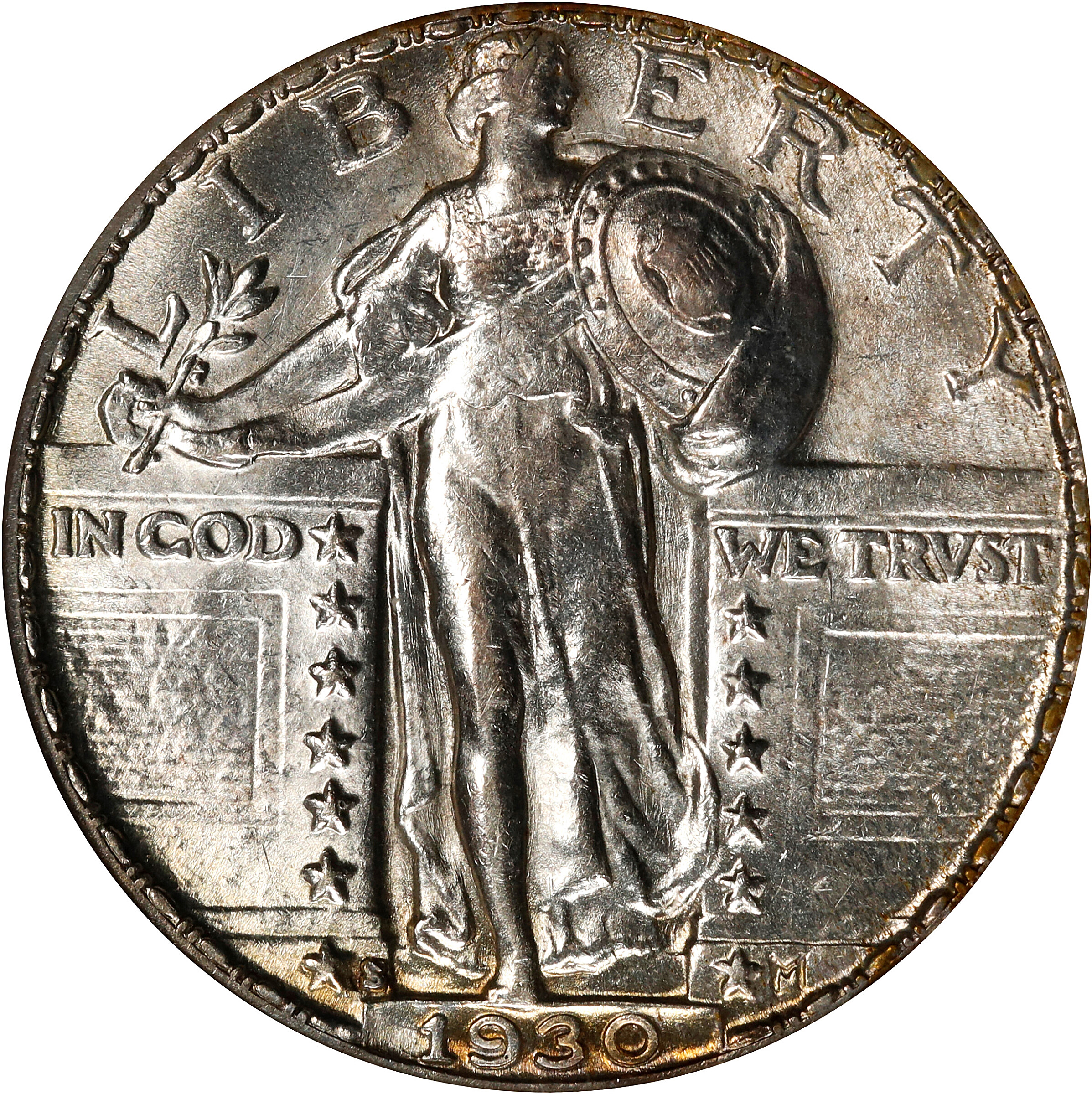 1930-S Standing Liberty Quarter. MS-62 FH (NGC).