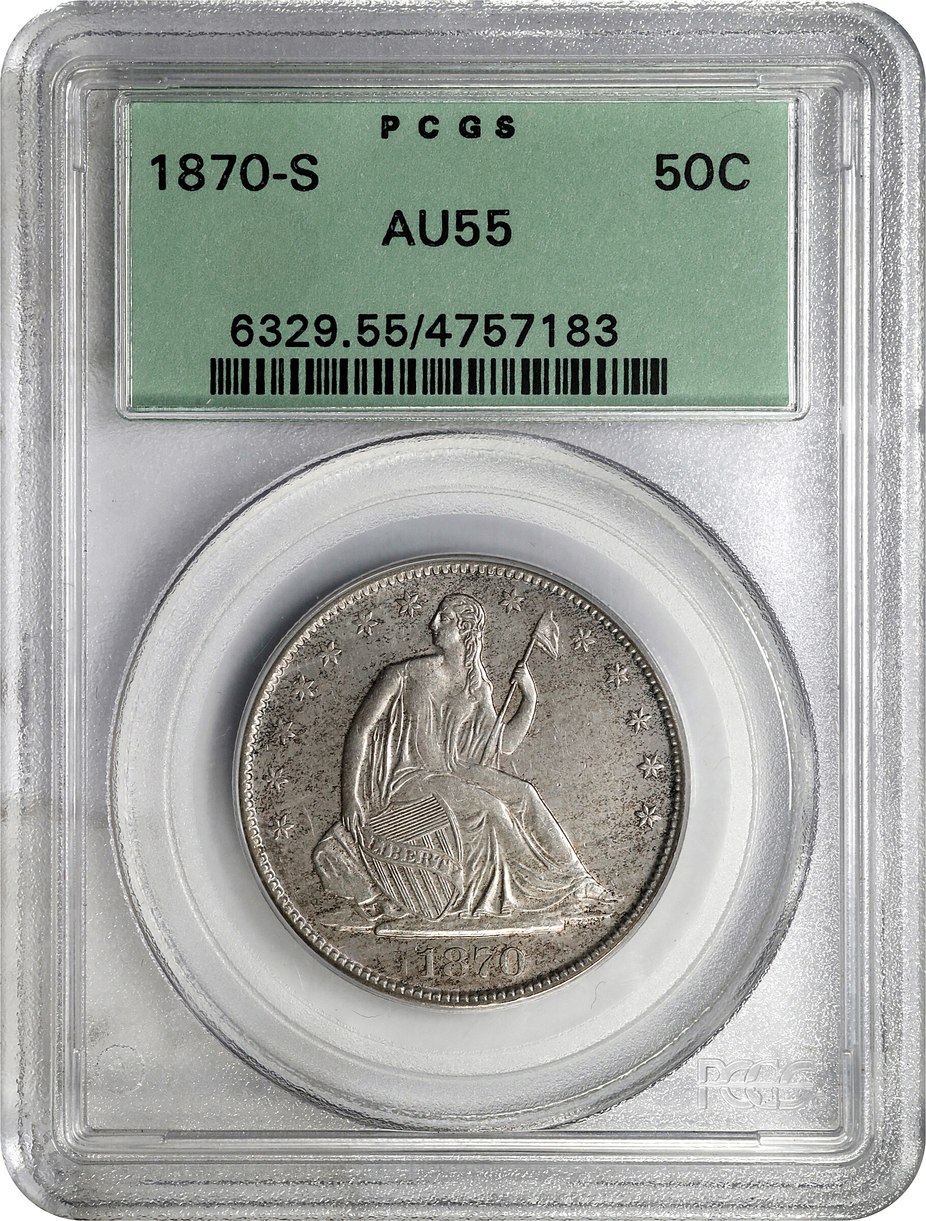 1870-S 50c AU55 thumbnail 3