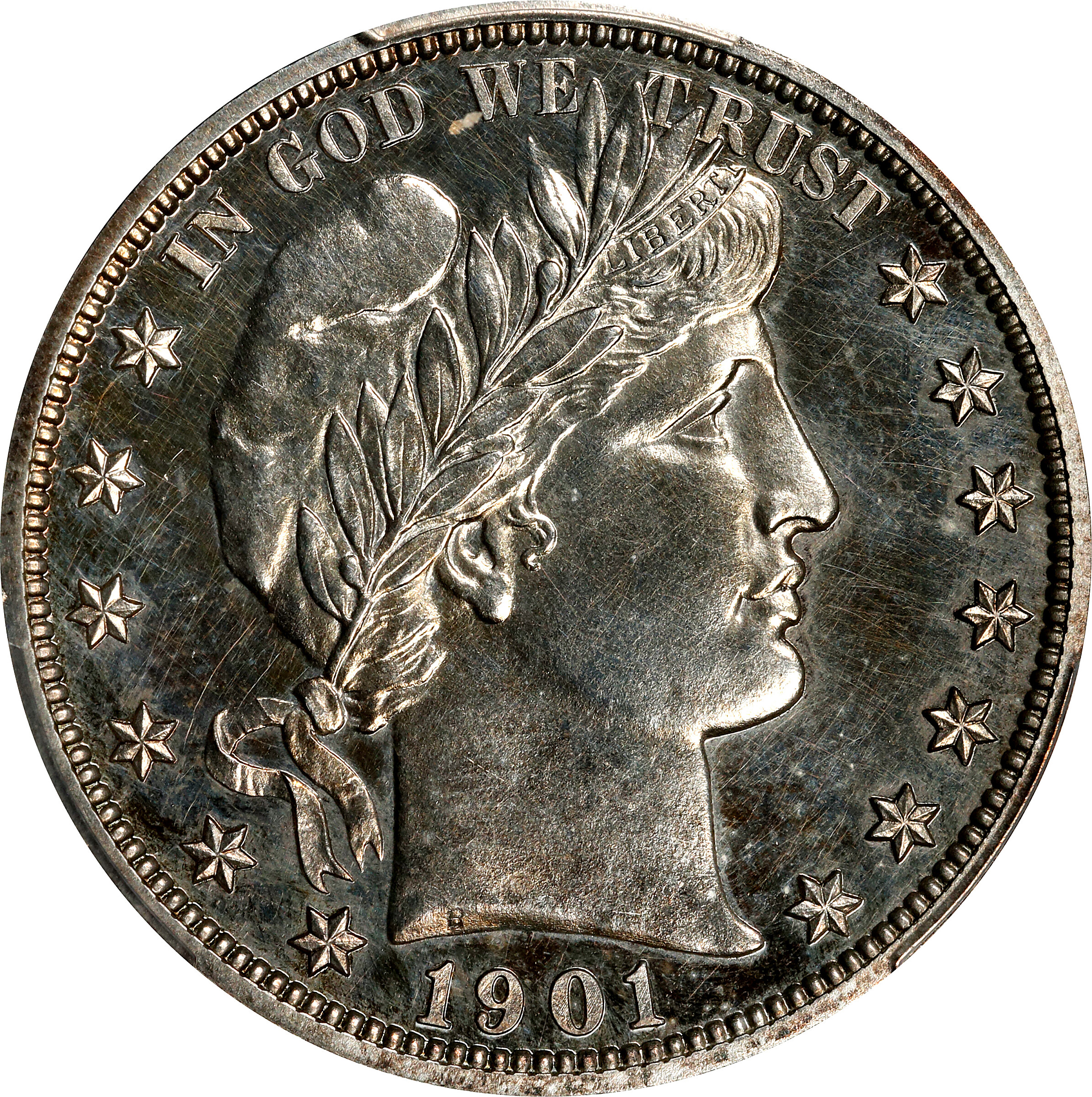 1901 Barber Half Dollar. Proof-62 (PCGS).