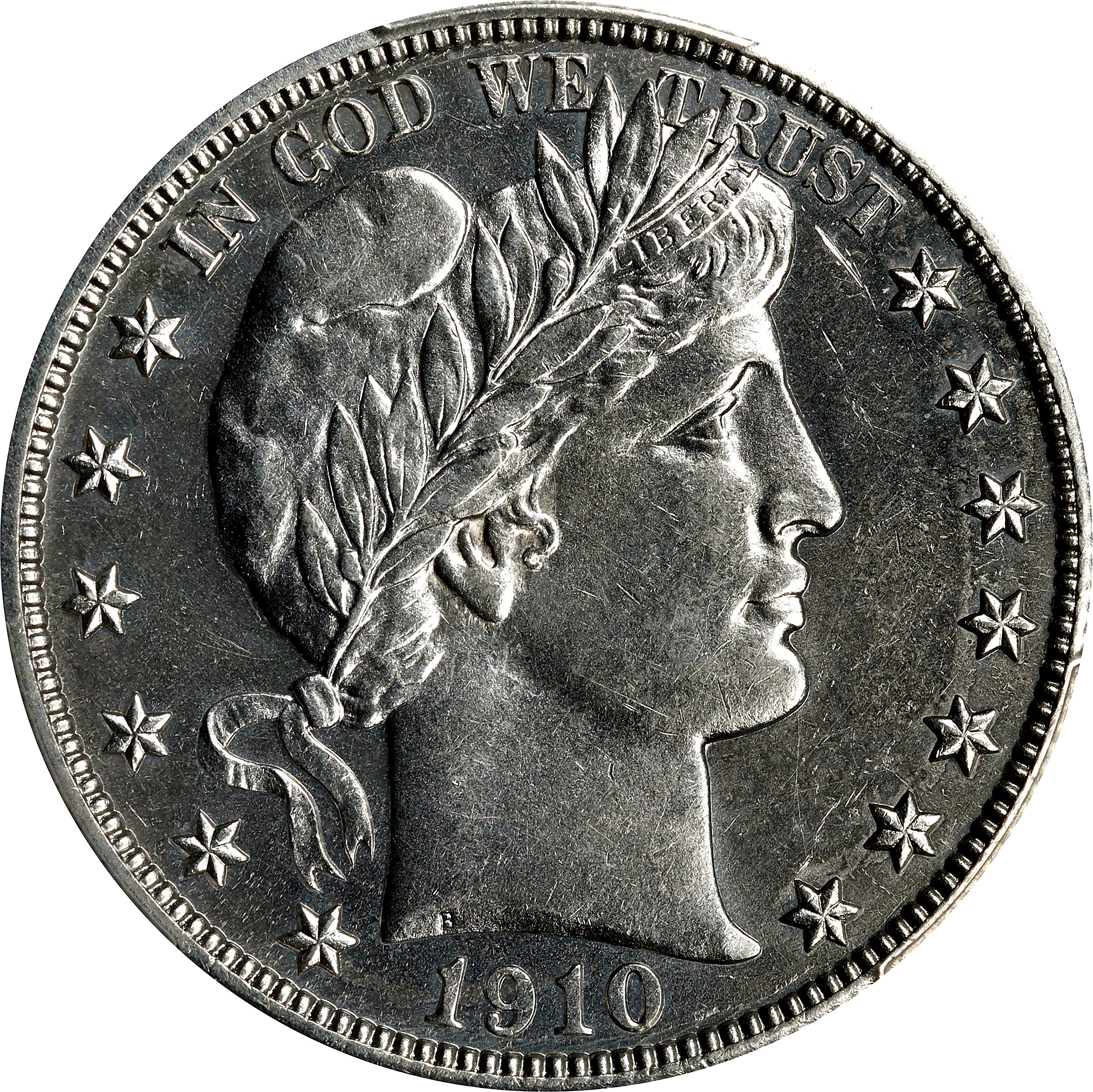1910 Barber Half Dollar. Proof-62 (PCGS).
