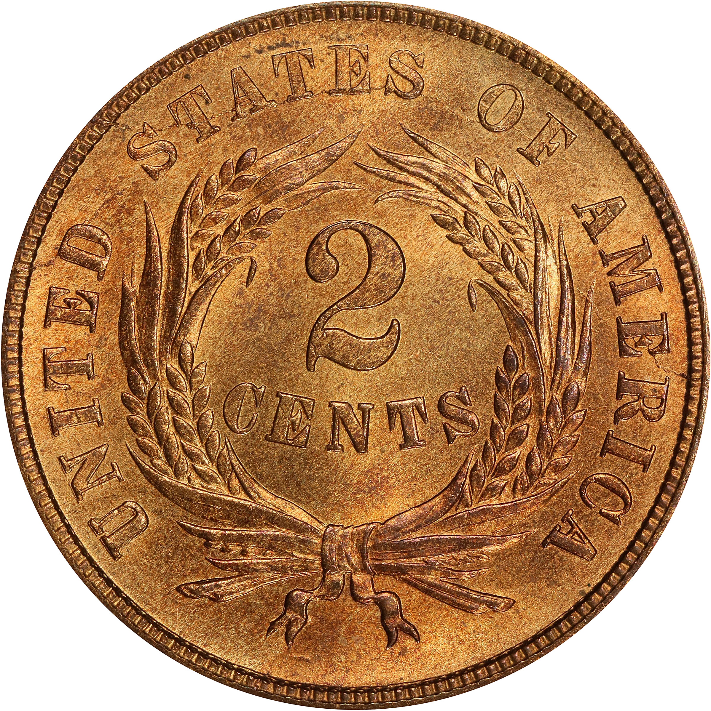 1866 2c MS RD MS64 RD CAC thumbnail 7