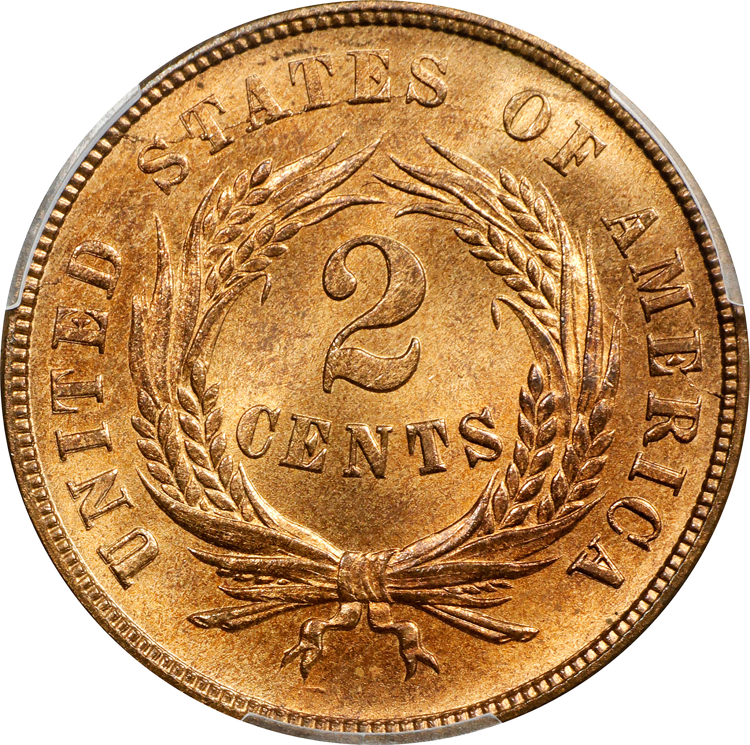 1866 2c MS RD MS64 RD CAC thumbnail 9