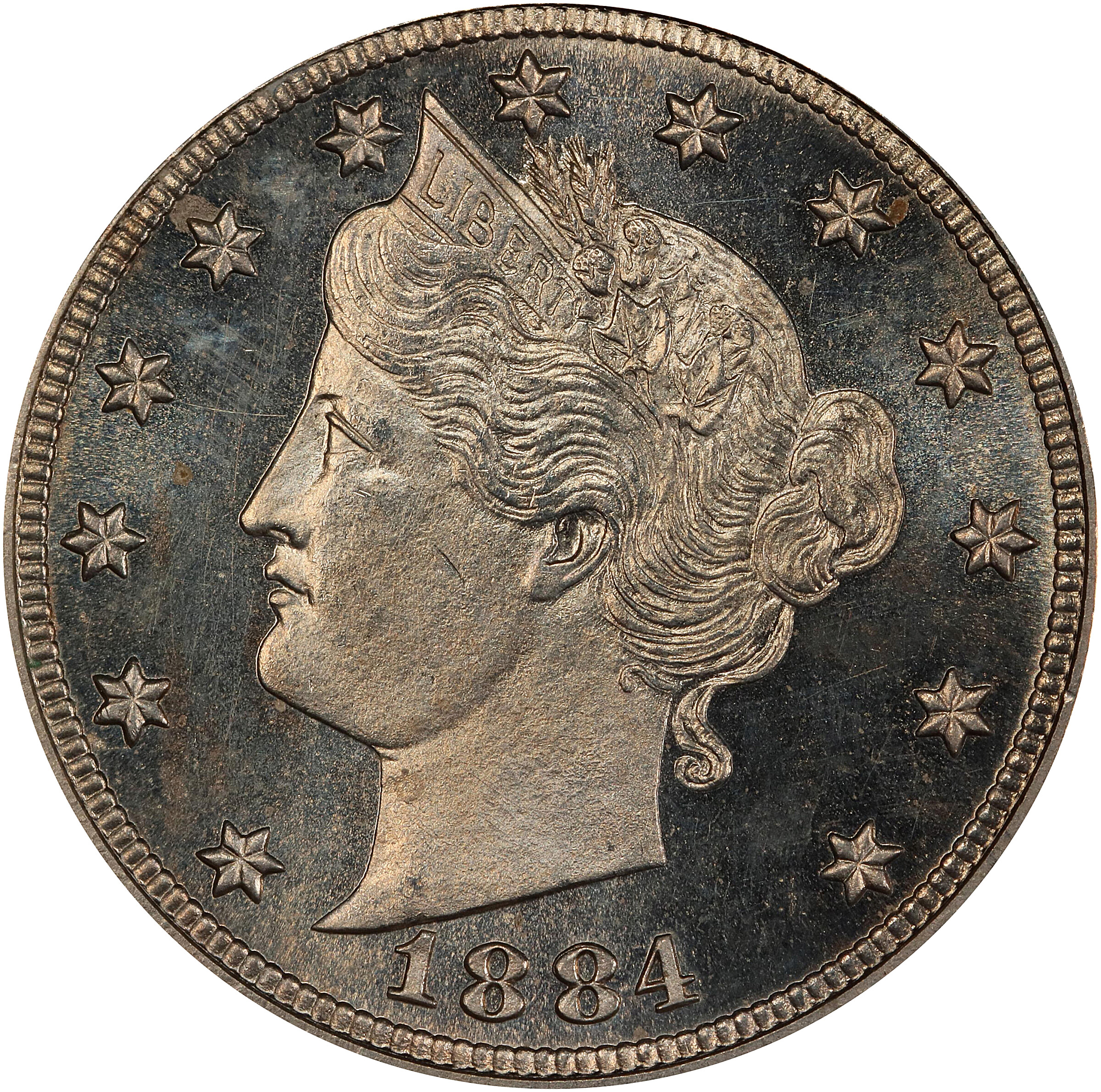 1884 Liberty Head Nickel. Proof-64 Cameo (PCGS).
