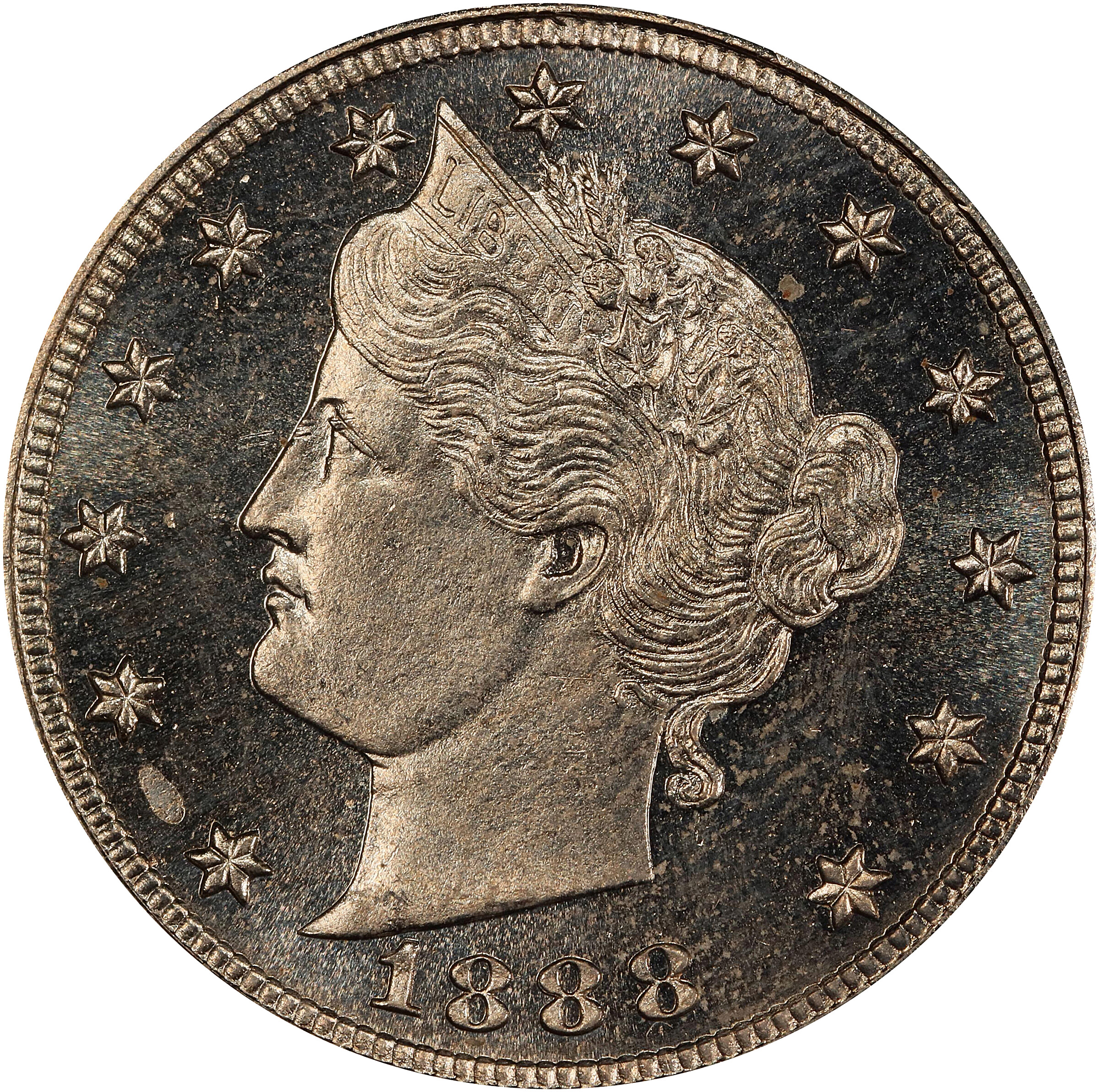 1888 Liberty Head Nickel. Proof-64 Cameo (PCGS). CAC.