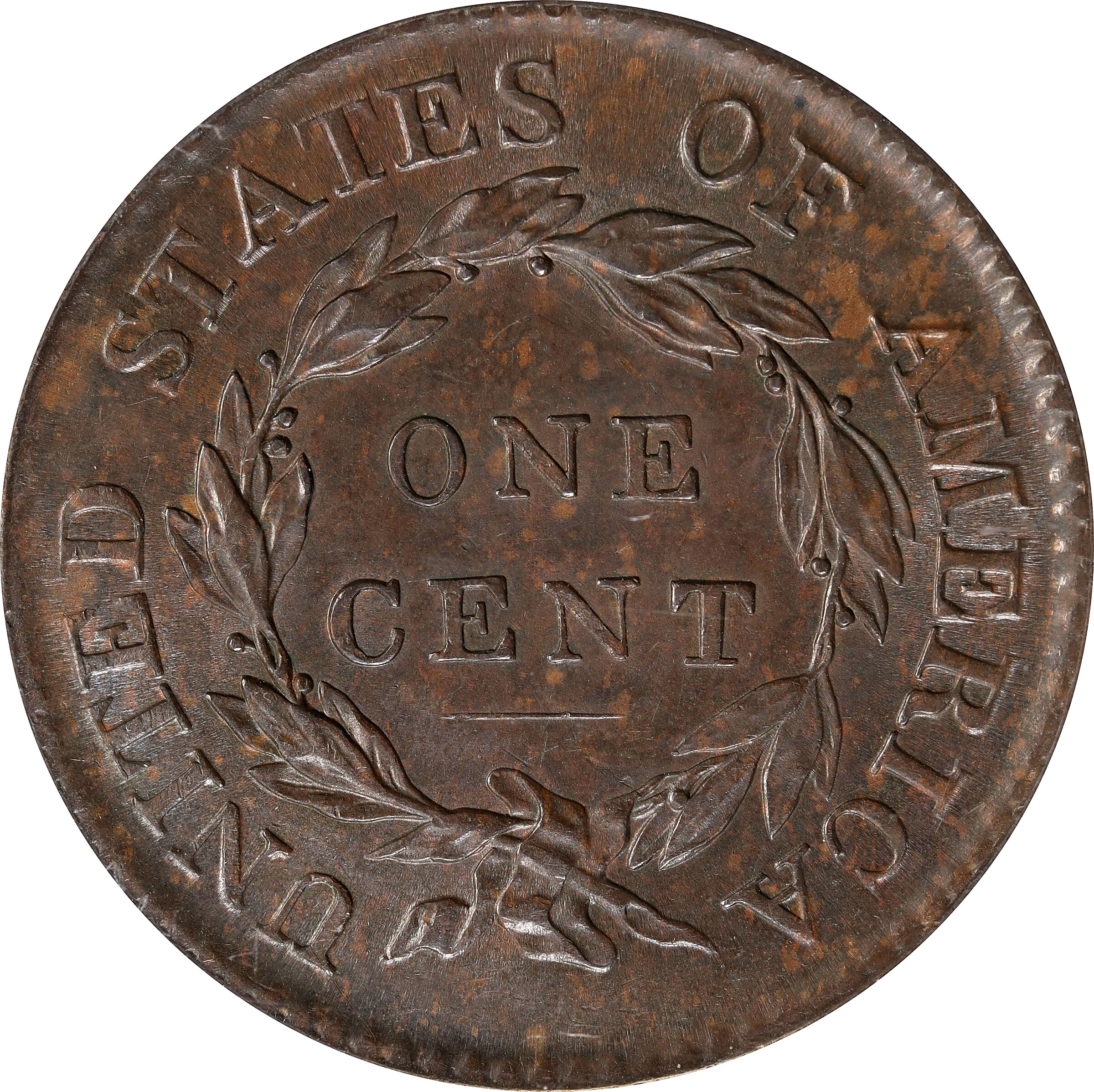 1818 1c N-10 MS BN AU50 BN CAC thumbnail 6