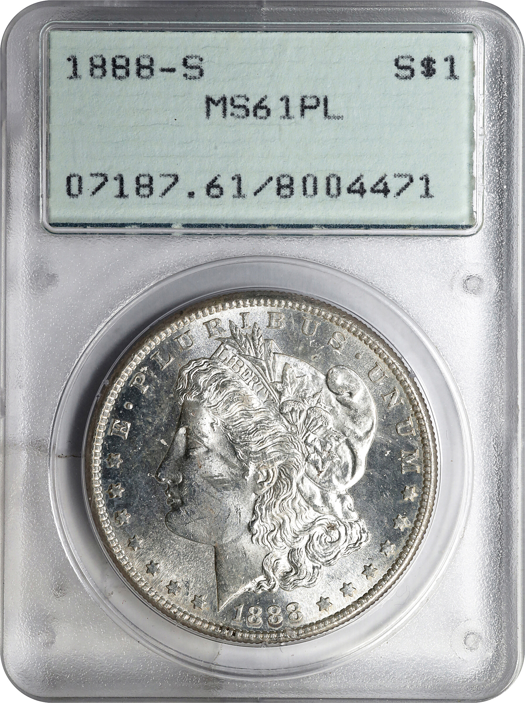 1888-S $1  MS PL AU55 PL CAC thumbnail 9