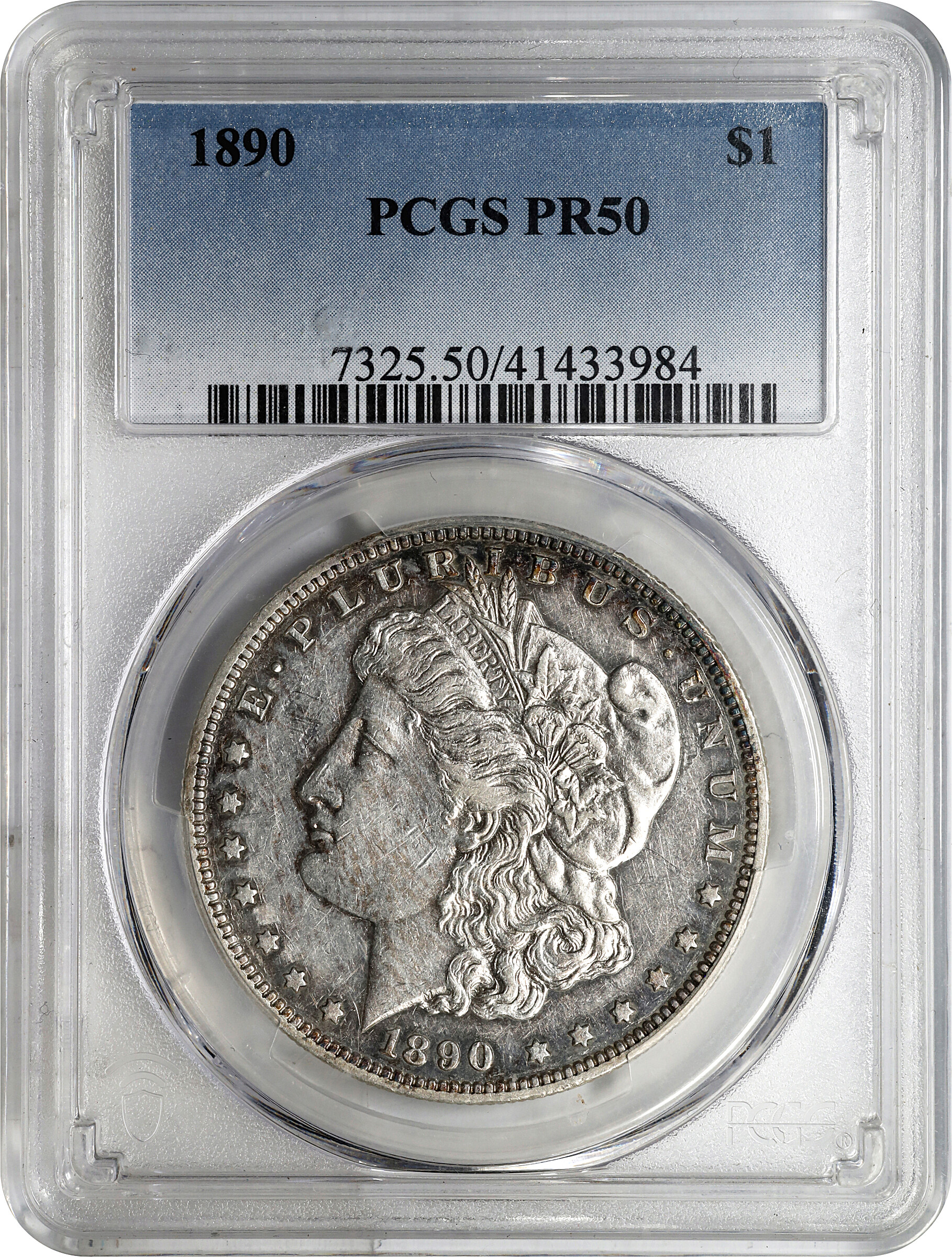 1890 $1 AU53 thumbnail 3
