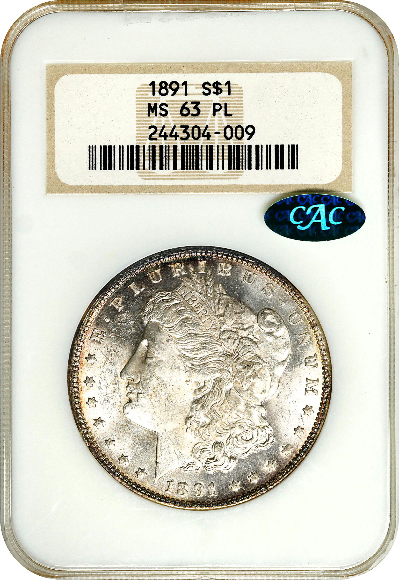 1891 $1  MS PL AU55 PL thumbnail 24